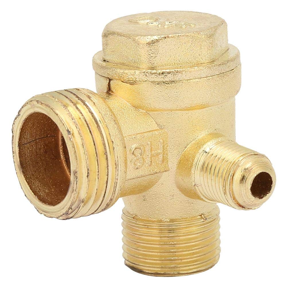 3-Port Brass Air Compressor Check Valve - High-Quality Pneumatic Accessory for Central Pneumatic Air Compressors | Perfect for Air Tools, HVAC Systems & Industrial Applications