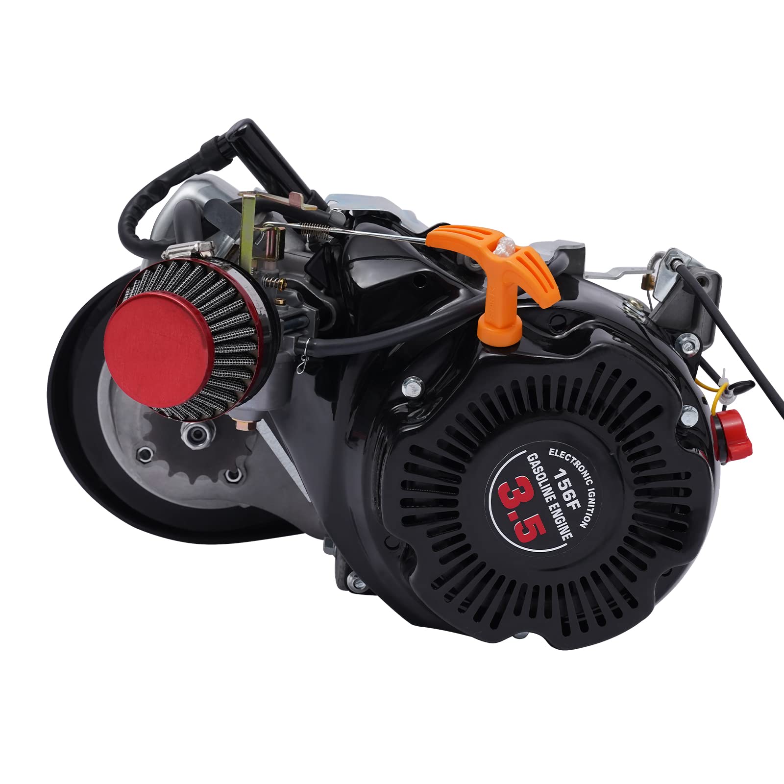 TFCFL 100CC 4-Stroke Bicycle Engine Kit - Gas Motorized Bike Conversion Kit for Adults - Complete Air-Cooled Petrol Motor Scooter Engine Set (3600RPM) - Perfect for DIY Bike Projects, Commuting, Off-Road Dirt Bikes, ATVs & Scooters