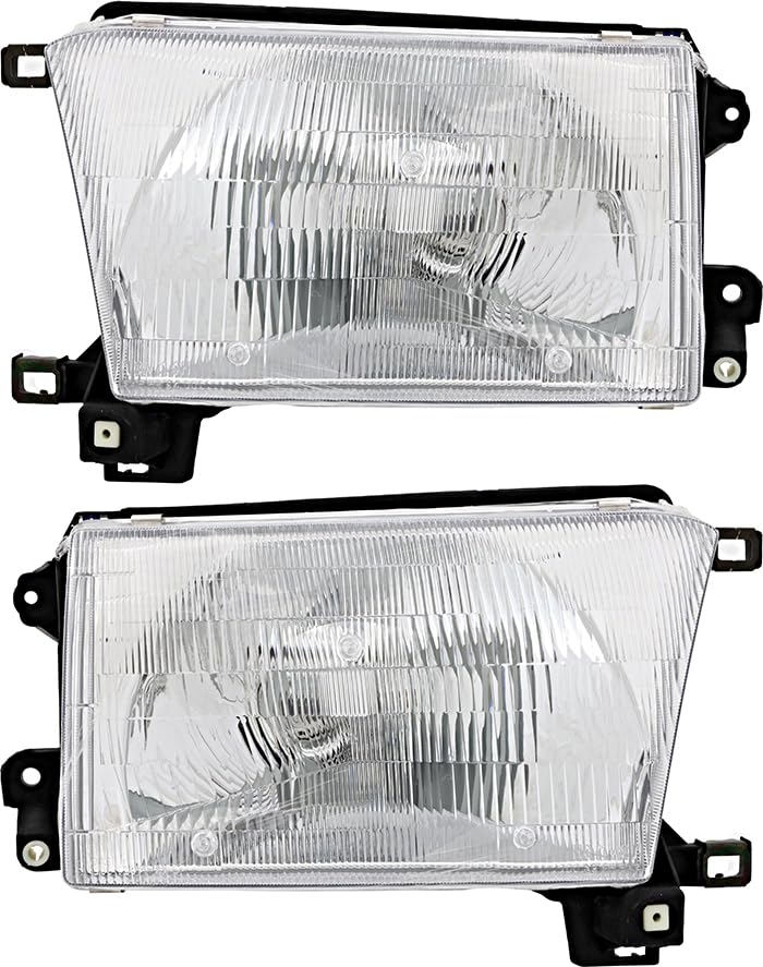 1996-1998 Toyota 4Runner Replacement Headlight Assembly Kit - Halogen Headlamp Set for Driver & Passenger Side - Perfect for Night Driving, Off-Road Adventures & Vehicle Restoration