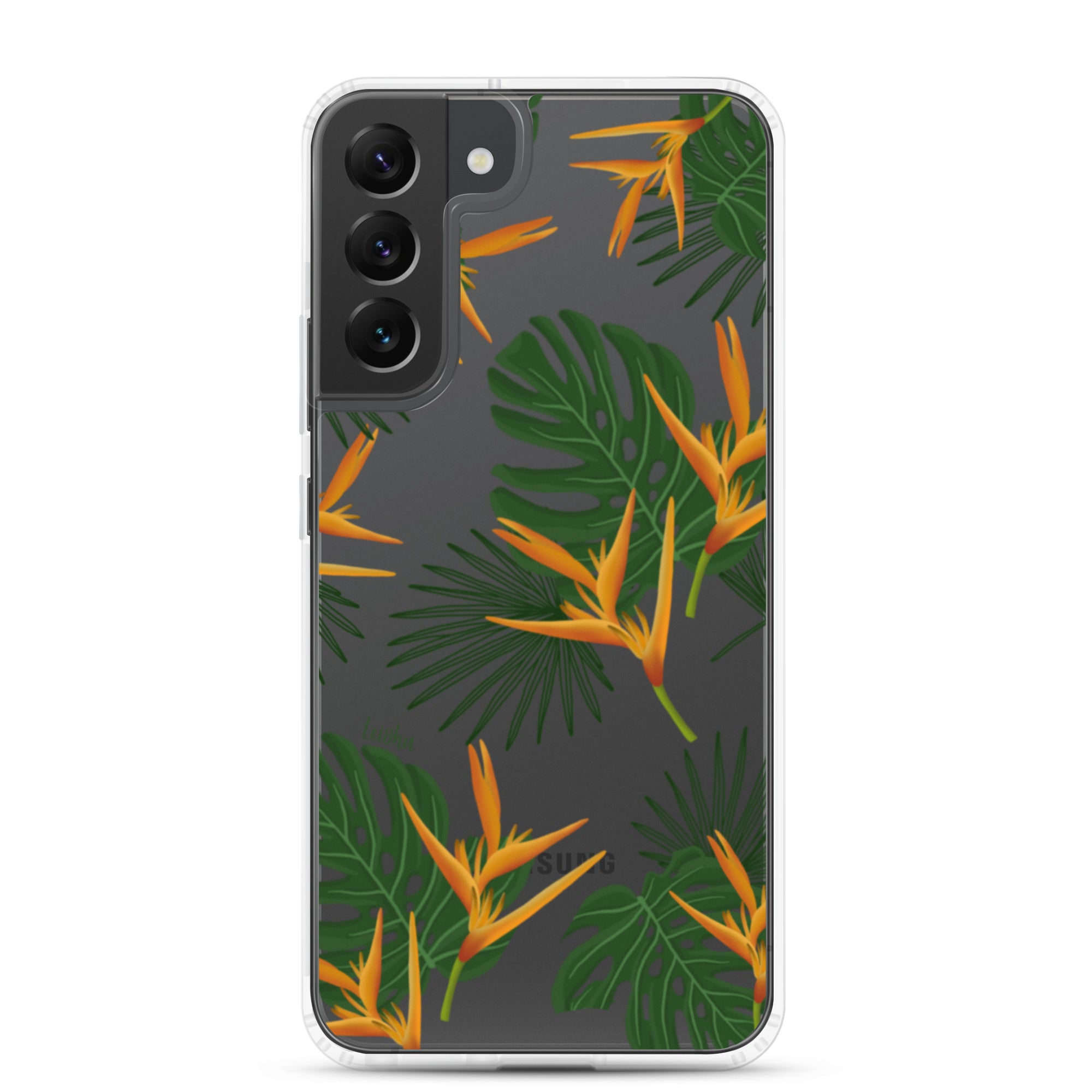 Vintage Paradise Clear Protective Case for Samsung Galaxy - Slim & Durable Phone Cover for Everyday Use & Travel