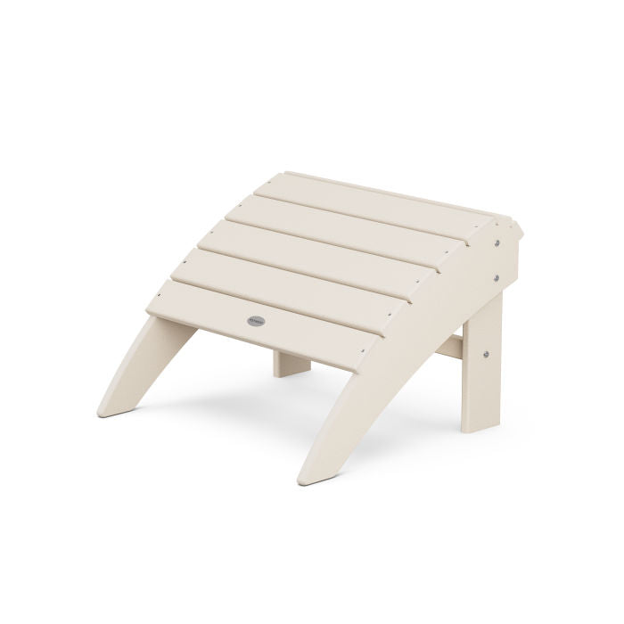 POLYWOOD Vineyard Curveback Adirondack Ottoman - Outdoor Patio Furniture, Weather-Resistant Poly Lumber, Perfect for Garden, Poolside & Backyard Relaxation