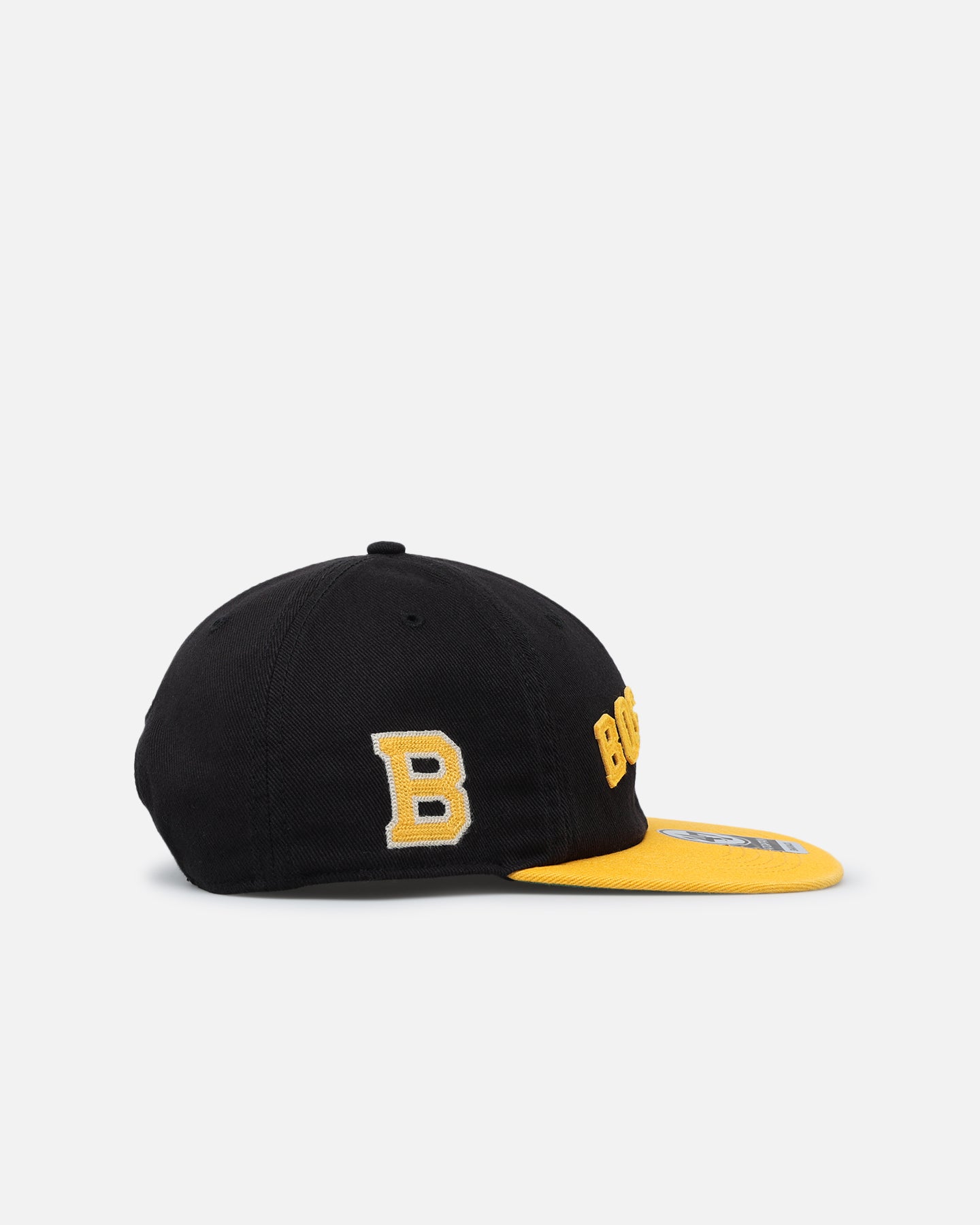 47 Brand Boston Bruins Legacy 47 Captain RL Snapback Hat - Adjustable Black Baseball Cap for Men - Perfect for Sports Fans, Game Day & Casual Wear