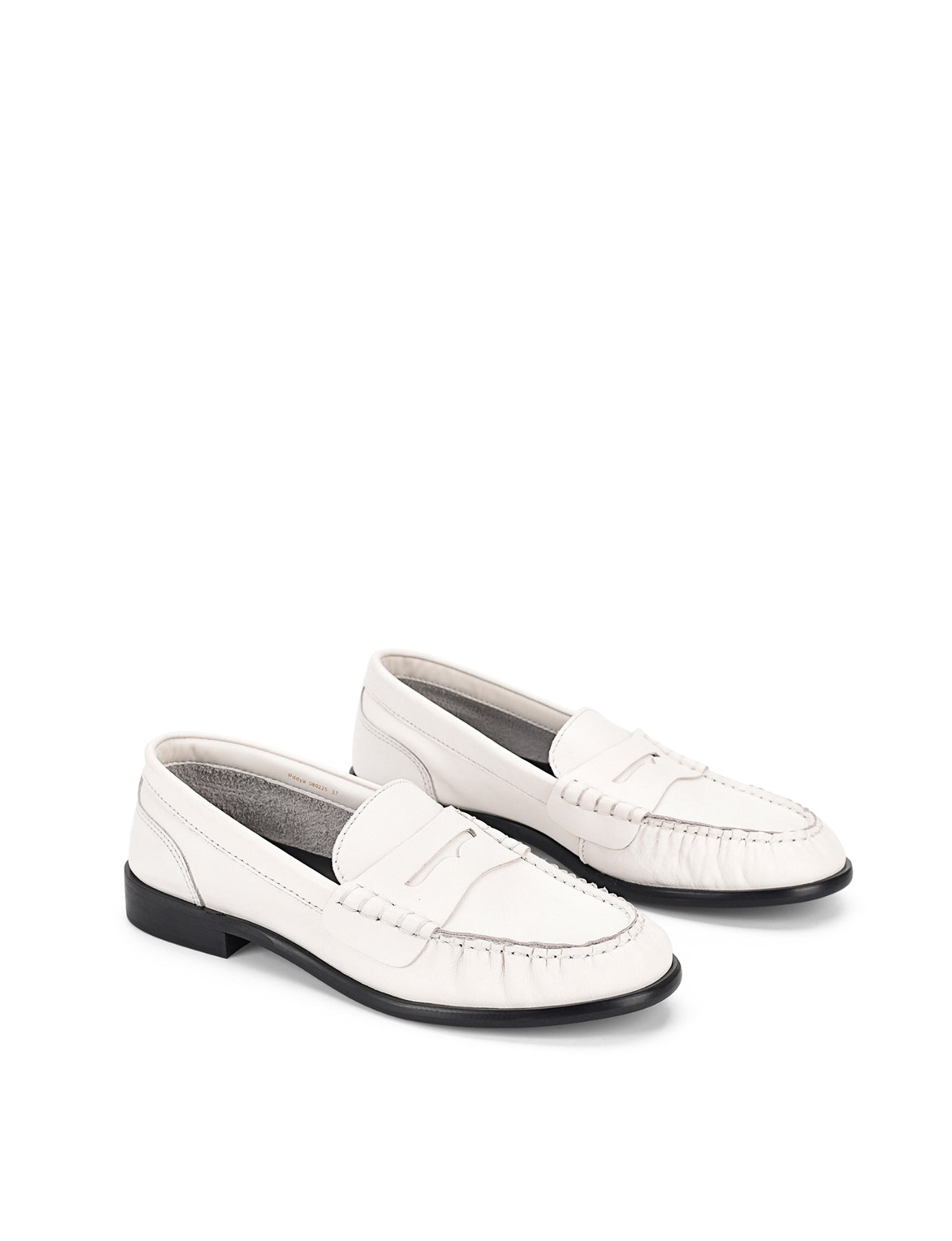 Premium Chalk White Leather Paddy Loafers - Comfortable & Stylish Slip-On Shoes for Men & Women | Perfect for Office, Casual Wear & Travel