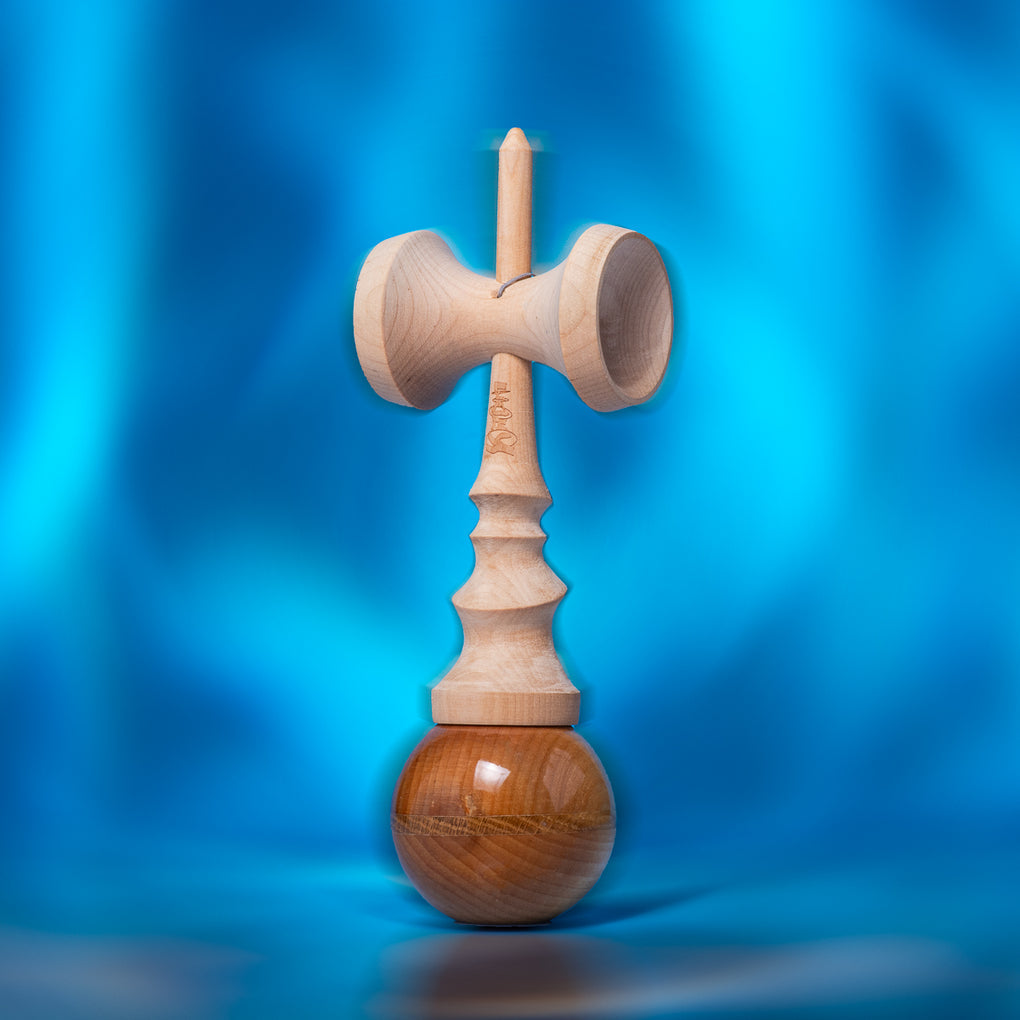 Krom Twister Kendama - Professional Wooden Japanese Skill Toy for Kids & Adults - Perfect for Stress Relief, Hand-Eye Coordination & Fun Outdoor Play