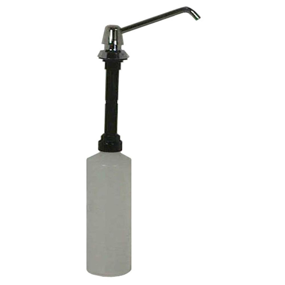 Bobrick B8226 34 oz. Wall-Mounted Liquid Soap Dispenser - Bright White Finish for Commercial Restrooms & Public Lavatories