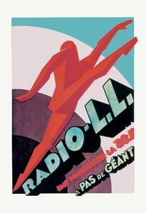 Modern Running Man Fine Art Canvas Print - 20