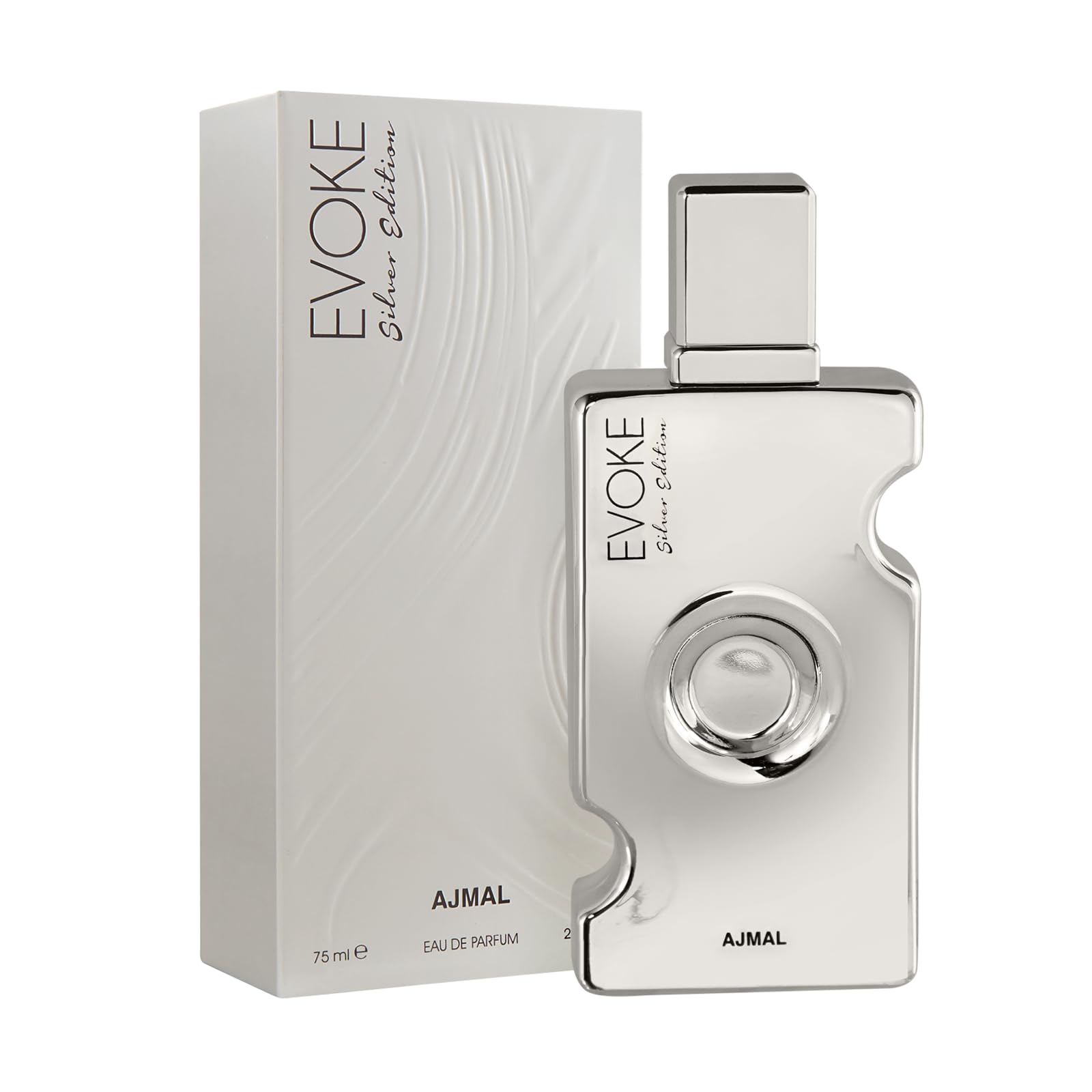 Ajmal Evoke Silver Edition Her EDP Citrus Perfume Spray for Women - 75ml Floral Fruity Fragrance | Daytime & Evening Wear | Gift for Her | Long-Lasting Scent