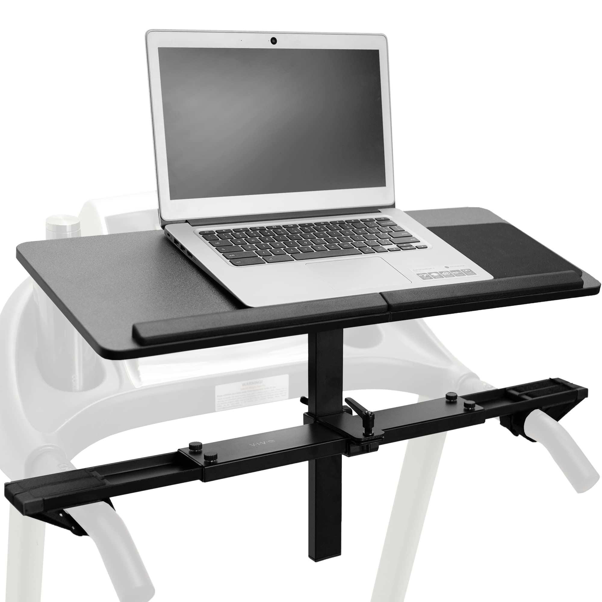 VIVO Adjustable Ergonomic Wooden Laptop Stand for Treadmill - Universal Notebook Mount with Mouse Pad & Wrist Support (Model Stand-TDML4) - Perfect for Home Office, Workstation & Fitness Workouts