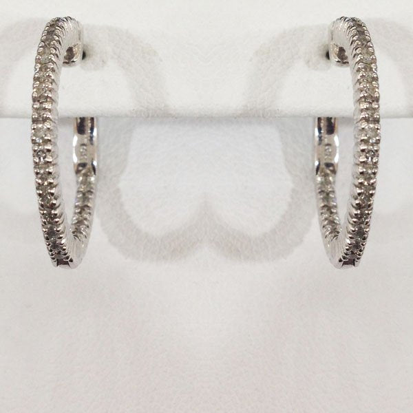 14K White Gold Diamond Stud Earrings for Women - Elegant & Timeless Jewelry Gift for Wedding, Anniversary & Special Occasions