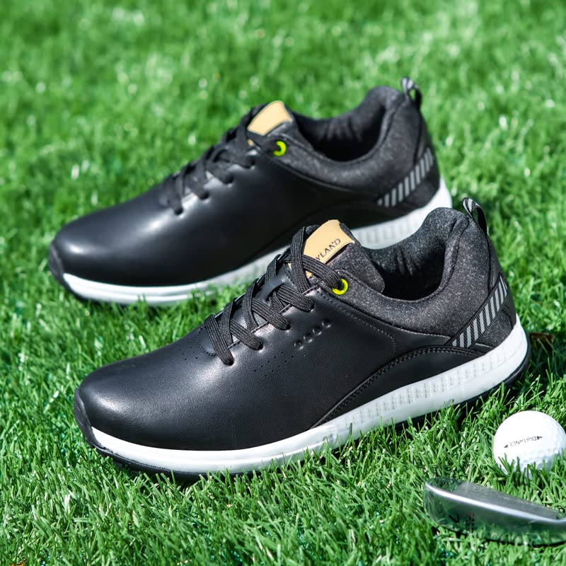 Waterproof Spikeless Golf Shoes for Men - Lightweight Comfortable Training Sneakers for Golf Course & Outdoor Sports