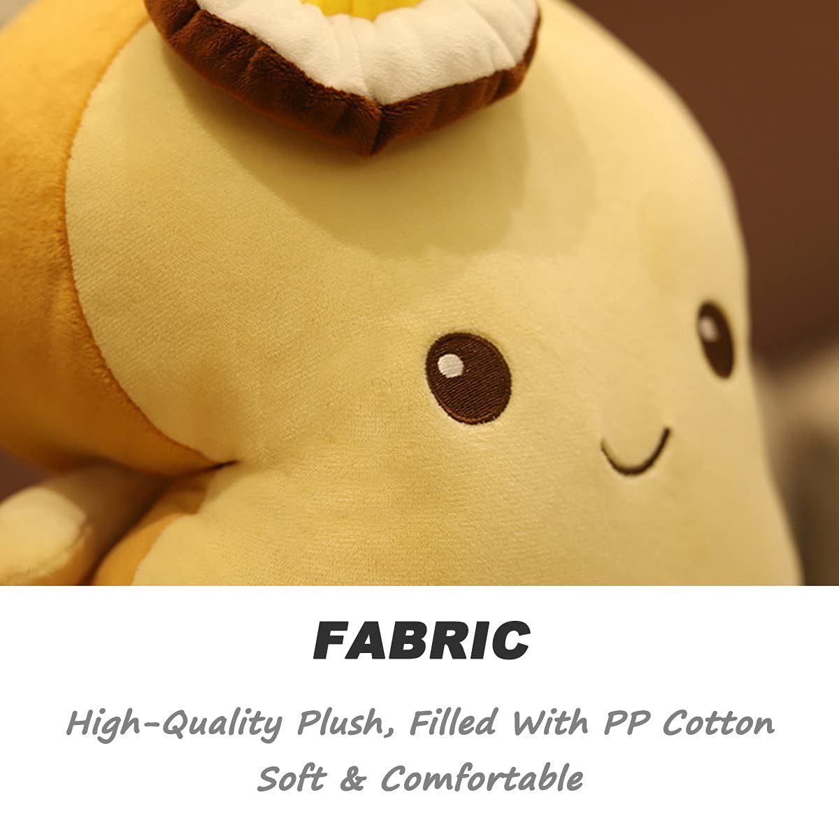 Funny Fried Egg Toast Plush Pillow - 9.8 Inch Soft Stuffed Bread Cushion for Kids & Adults | Cute Food-Themed Sofa Pillow, Fluffy Hugging Toy for Bedroom Decor, Gifts, and Relaxation (Egg Design)