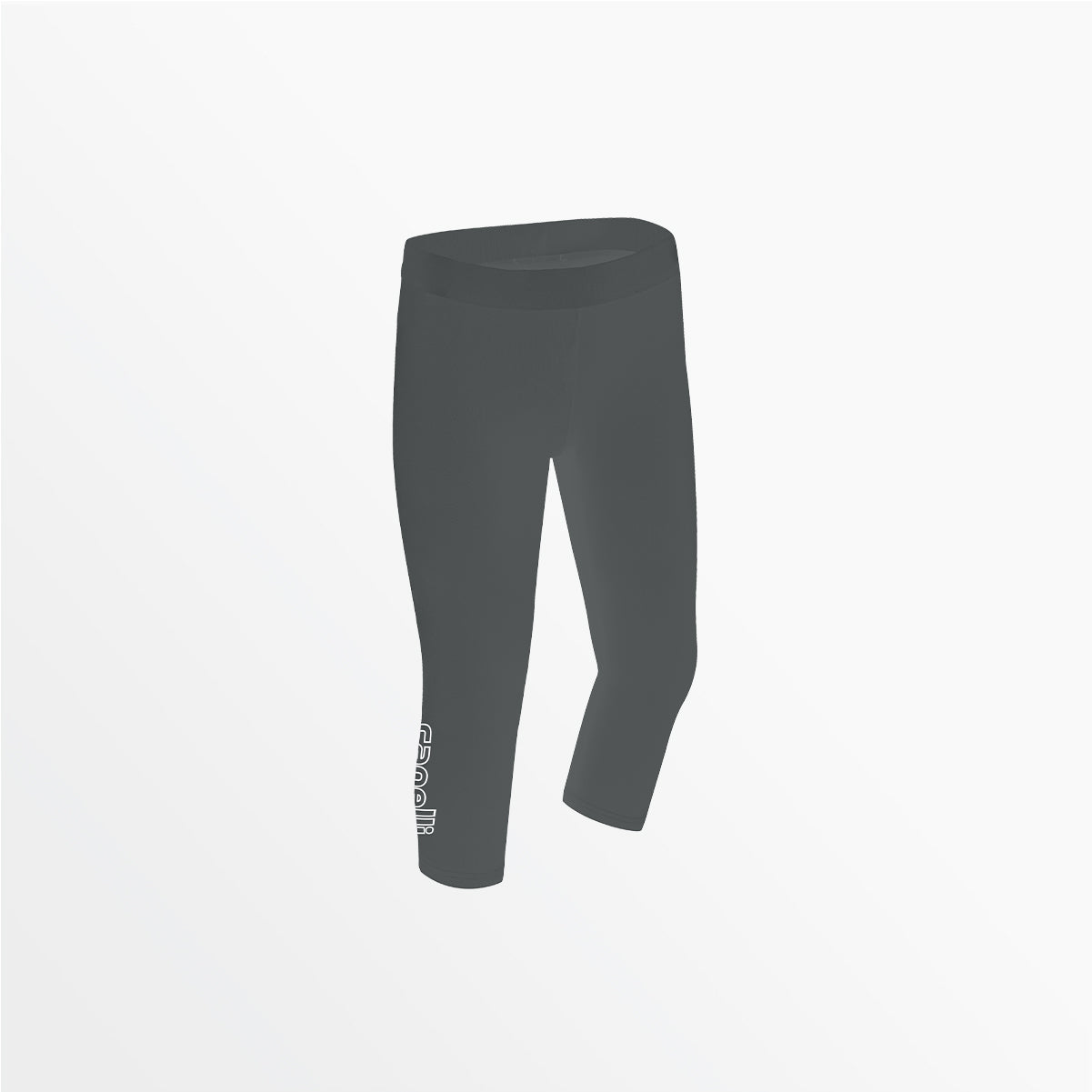Women's Mid Rise Logo 3/4 Cotton Leggings - Comfortable Stretchy Yoga Pants for Workout, Running & Lounge Wear
