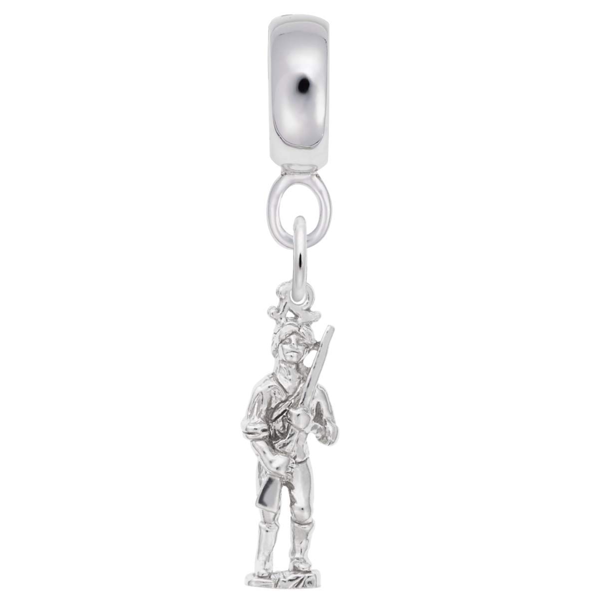 Minute Man Charm Dangle Beads for Bracelets & Necklaces - Vintage Inspired Jewelry Making Supplies for DIY Craft Projects | Perfect for Gift Giving, Party Favors & Fashion Accessories