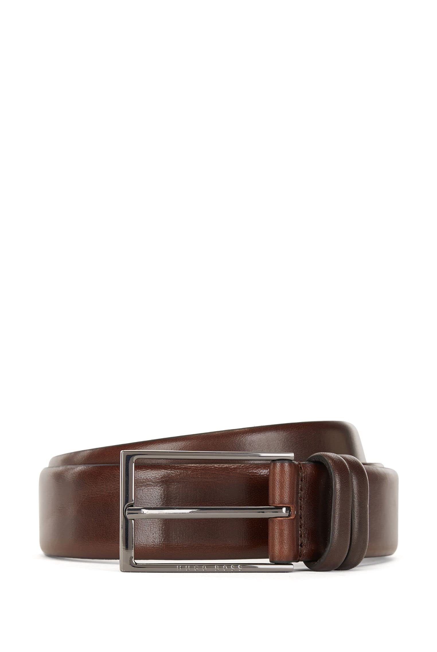 Hugo Boss Men's Genuine Leather Dress Belt - Stylish & Durable Formal Accessory for Business, Office & Special Occasions