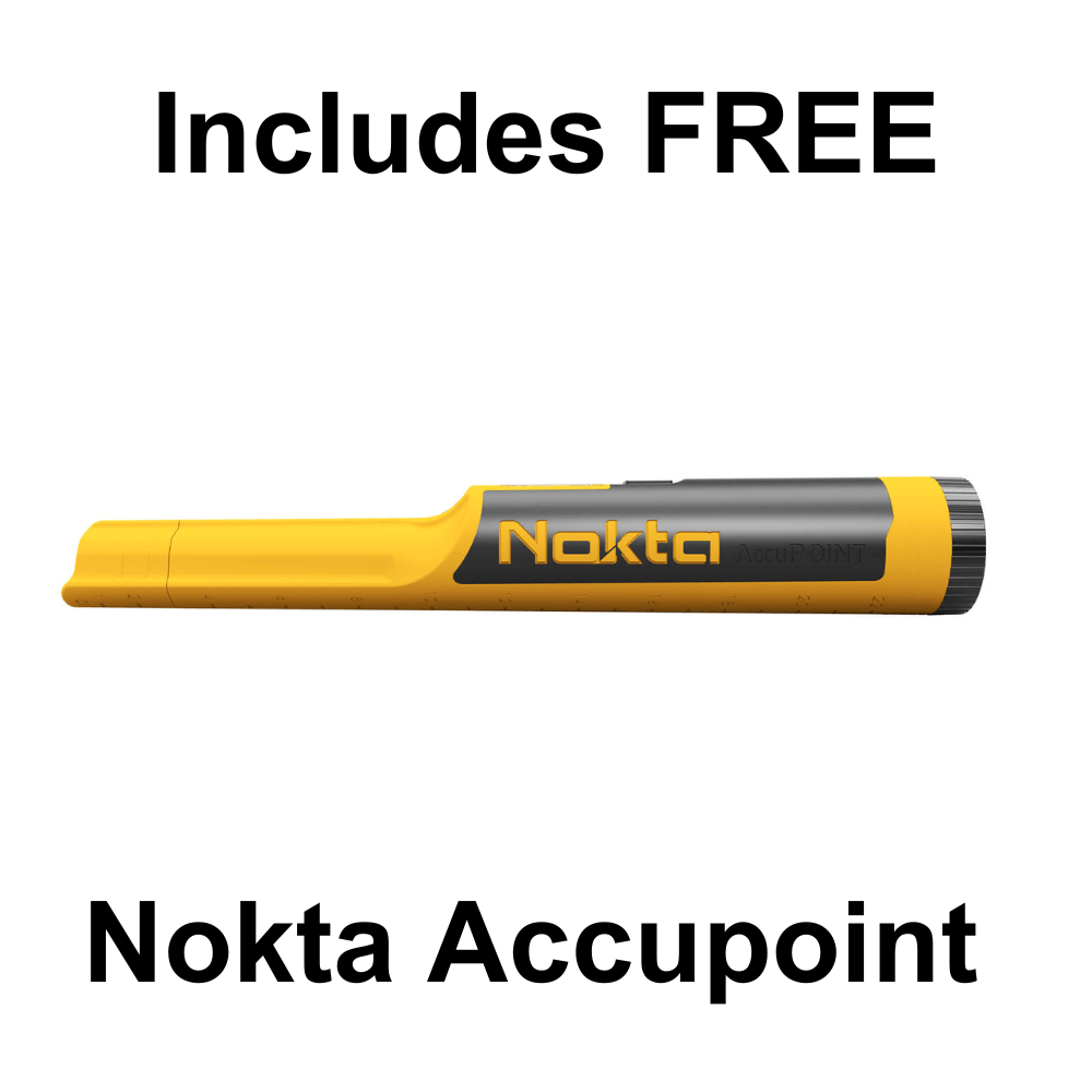 Nokta The Legend Metal Detector with LG30 Coil - Professional Waterproof Metal Detector for Treasure Hunting, Gold Prospecting & Beach Searching