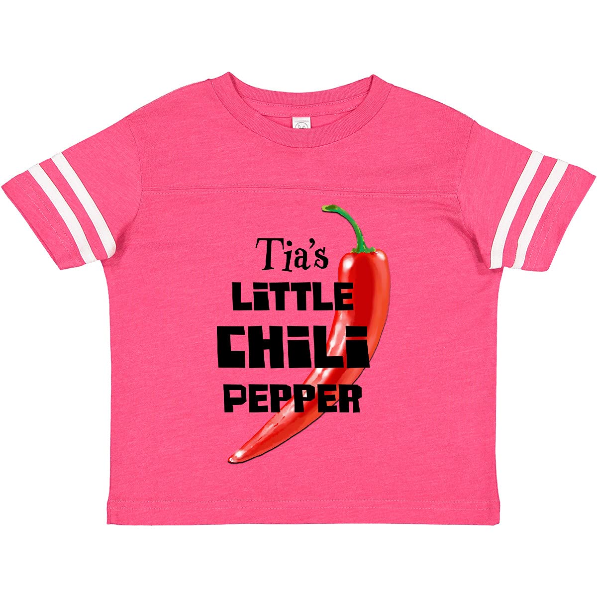 Inktastic Tia's Little Chili Pepper Toddler T-Shirt - Cute Baby Clothes for Boys & Girls - Perfect for Playdates, Daycare & Family Photos