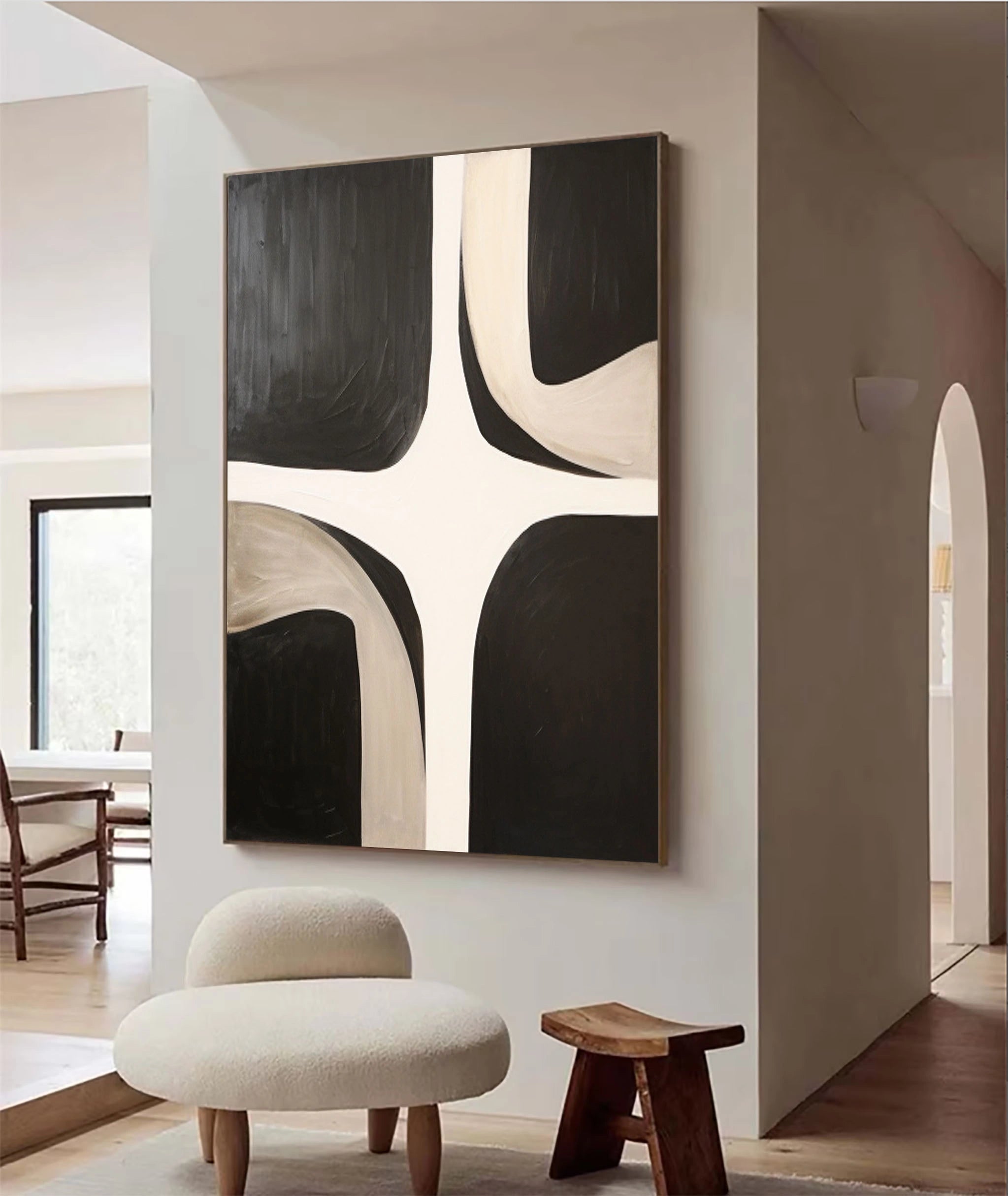 Abstract Tranquility Art Painting - Modern Wall Decor for Living Room, Bedroom & Office | Large Canvas Print | Home & Office Decor | #WS101