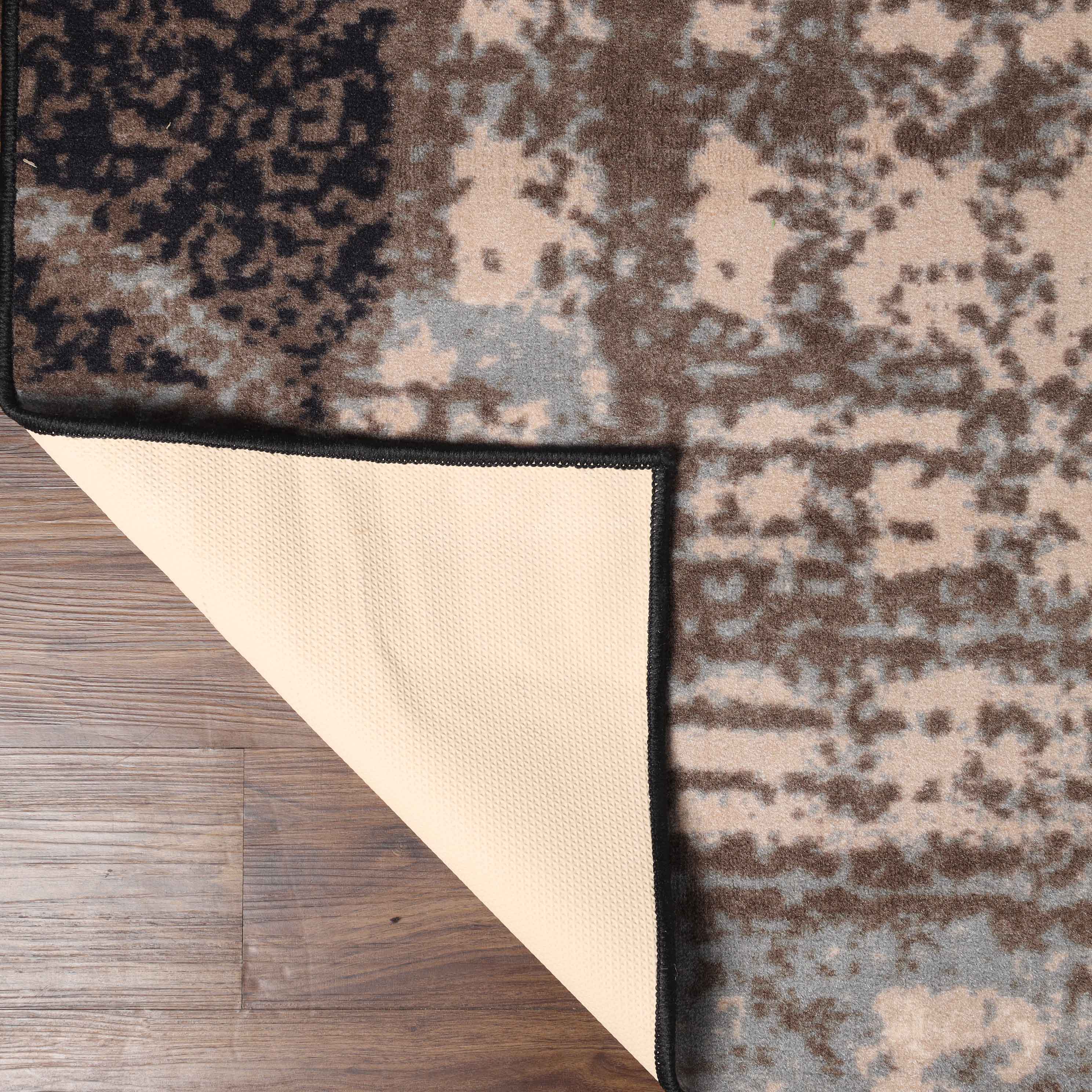Stylish Pastiche Contemporary Floral Patchwork Area Rug - Non-Slip Indoor Runner for Living Room, Bedroom & Hallway Decor