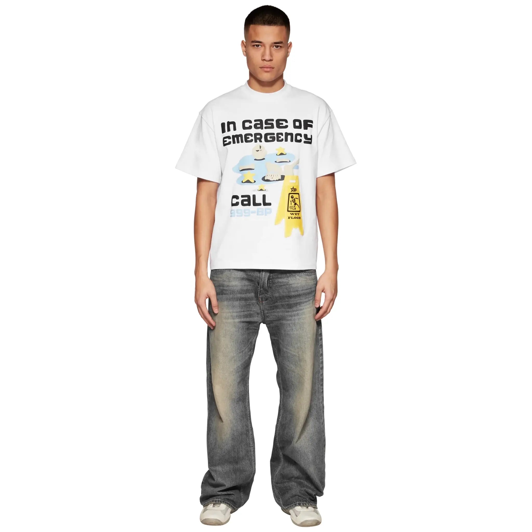 Broken Planet Emergency Snow White T-Shirt - Stylish Graphic Tee for Casual Wear, Street Fashion & Everyday Outfits