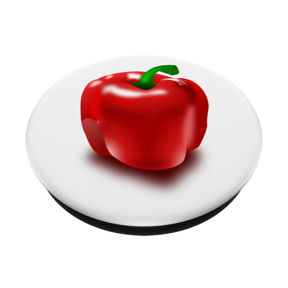 Big Bell Pepper PopSockets Swappable PopGrip - Phone Grip Stand for iPhone & Samsung - Perfect for Selfies, Video Calls & Secure Phone Handling