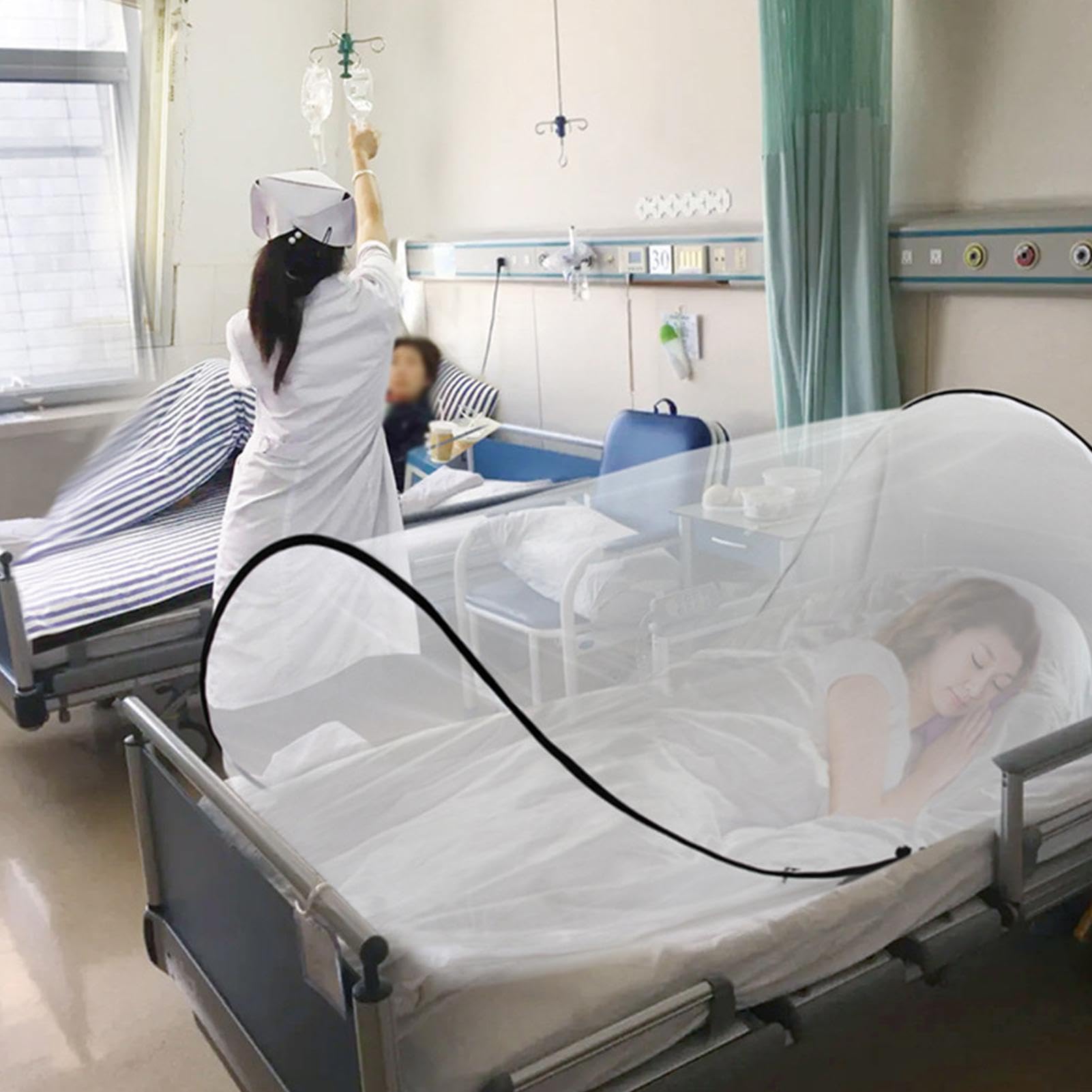 Portable Folding Mosquito Net for Camping & Travel - Baby & Adult Use