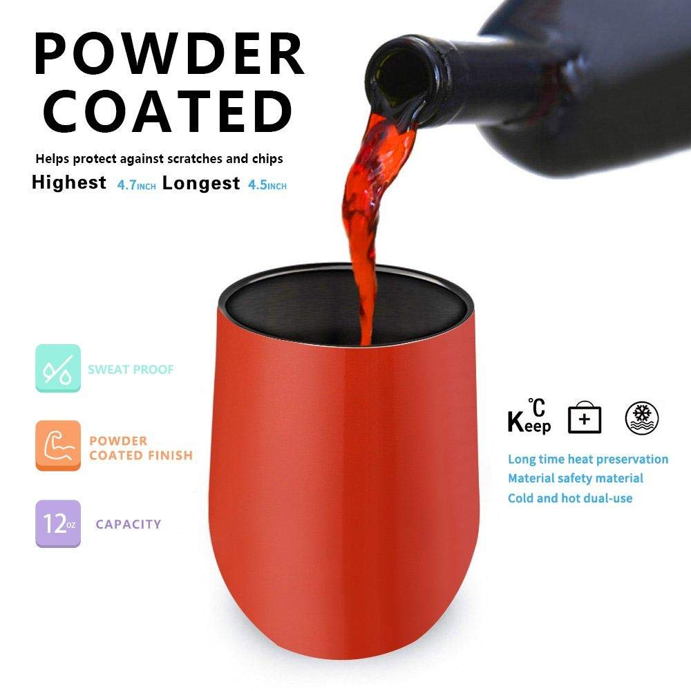 Grammie's Sippy Cup Wine Tumbler - 12Oz Insulated Stainless Steel Tumbler with Lid & Straw (12 Colors) - Funny Grandma Gift for Birthday, Mother's Day, Retirement - Perfect for Wine, Coffee, Tea & Outdoor Activities