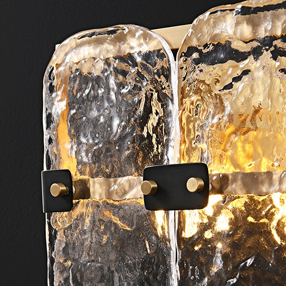 Modern Massive Glass Wall Sconces - Elegant LED Lighting Fixtures for Living Room, Bedroom & Hallway Decor