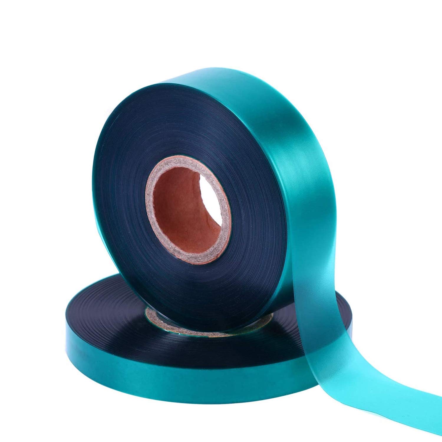 Green Vinyl Stretch Plant Tie Tape - 150 Feet (2 Pack) for Indoor & Outdoor Gardening, Patio Plants, Vine Support - Soft & Flexible Garden Stake Ties