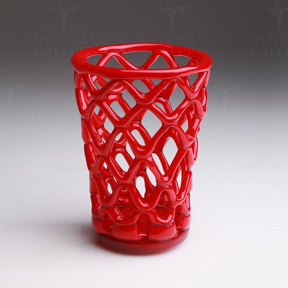 Red Small Weave Bowl - Handmade Home Decor, Perfect Holiday Gift for Christmas, Dining Table Centerpiece & Kitchen Storage