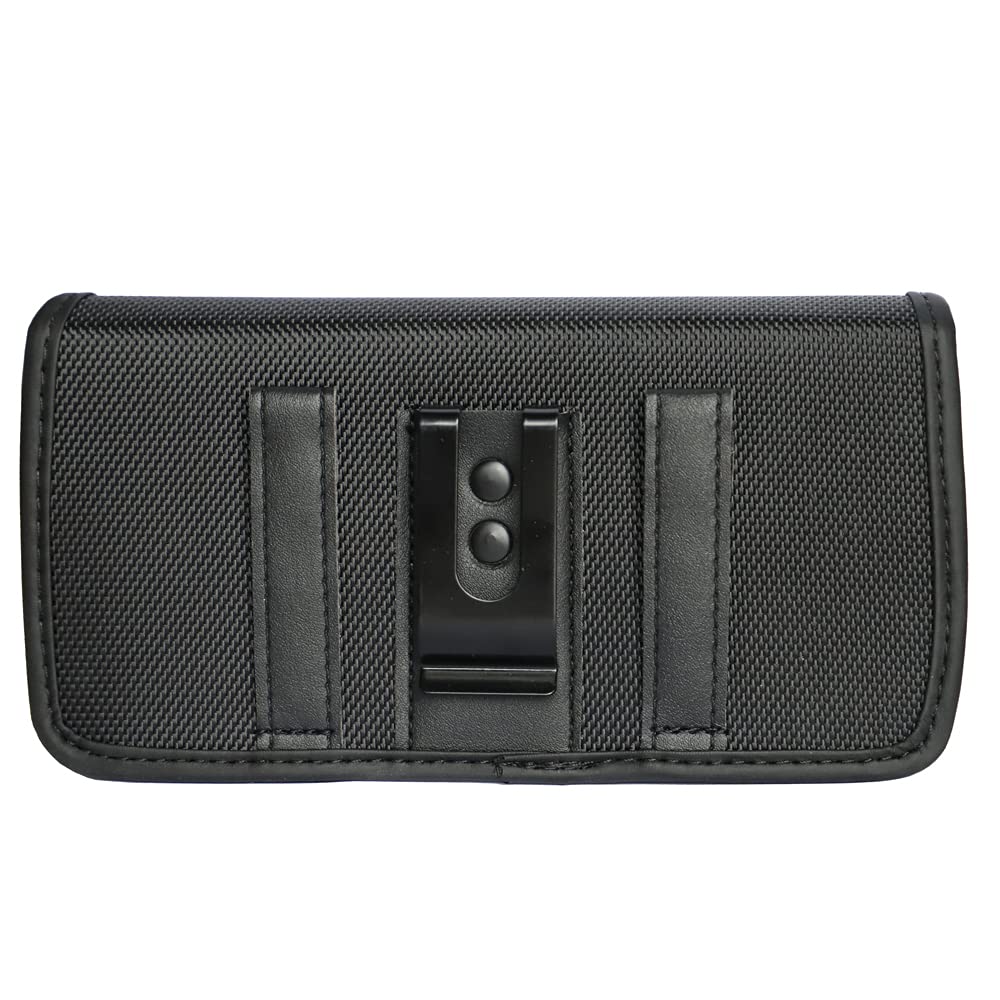 Universal XXL Horizontal Cell Phone Holster with Belt Clip - Compatible with Most Smartphones for Work, Hiking, and Outdoor Activities