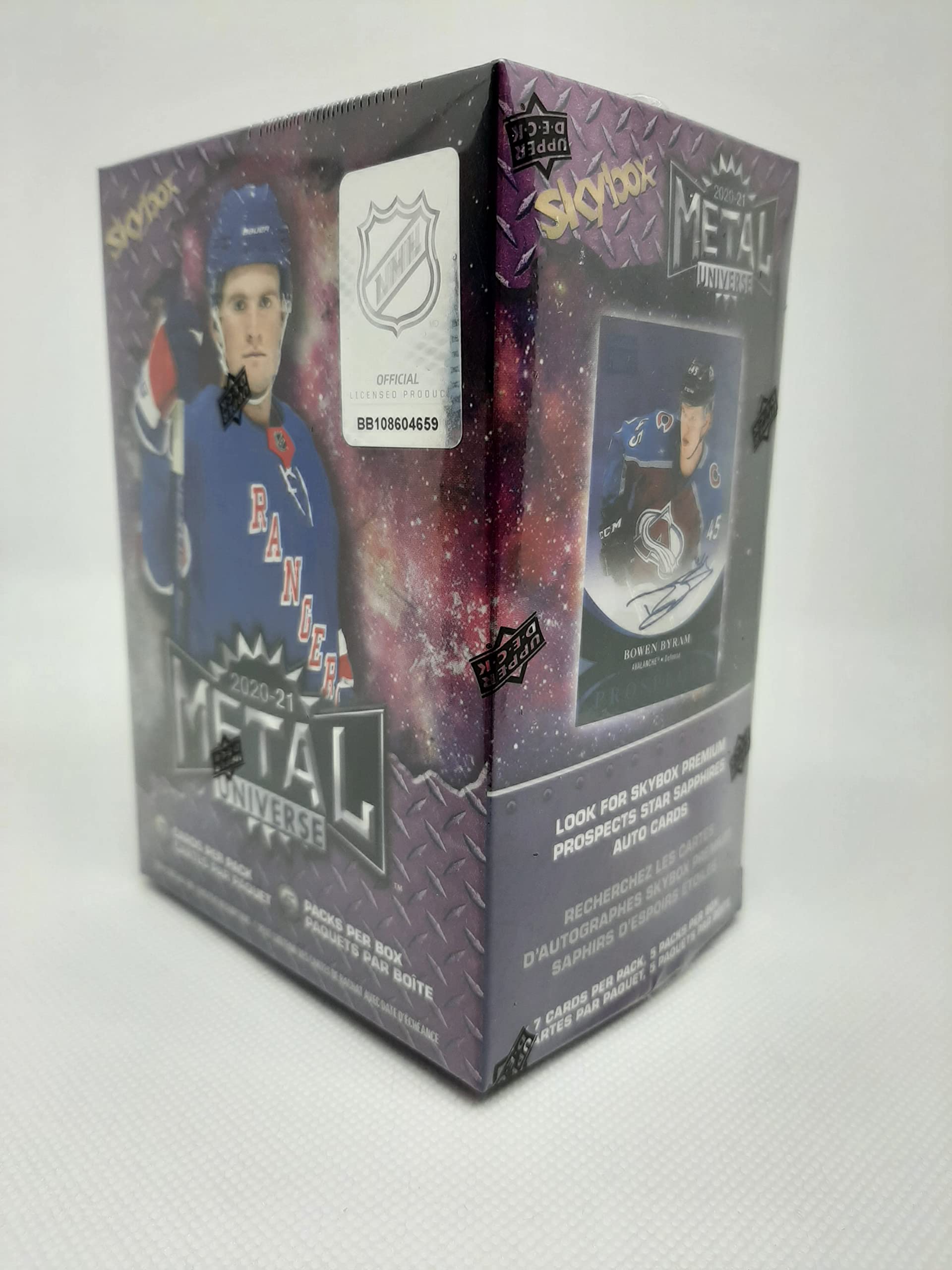 2020-21 Upper Deck Skybox Metal Universe NHL Hockey Cards Blaster Box - 35 Trading Cards for Collectors & Fans - Perfect for Gifts, Trading, and Display