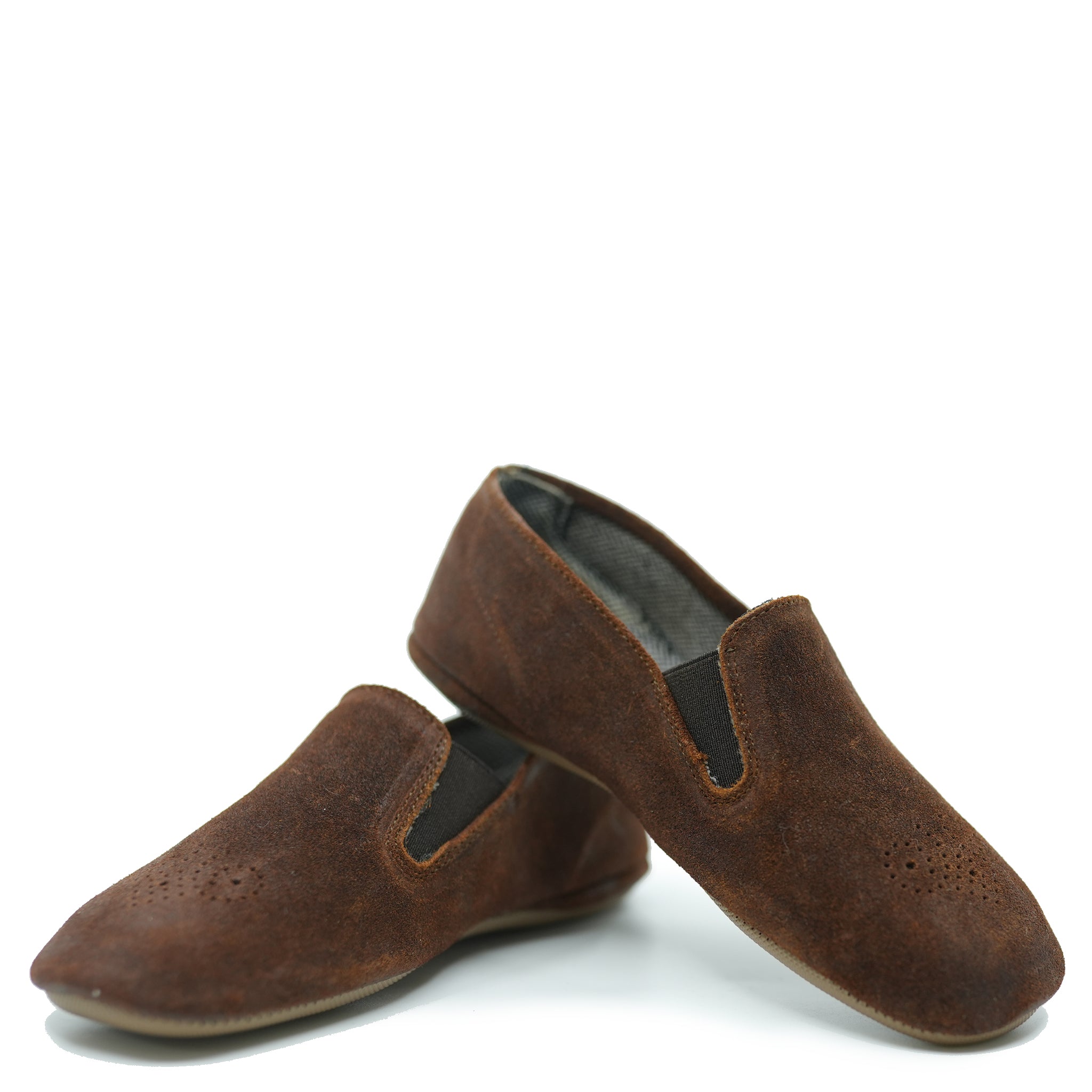 Vintage Pepe Cognac Perforated Loafers - Classic Men's Slip-On Shoes for Casual & Business Wear