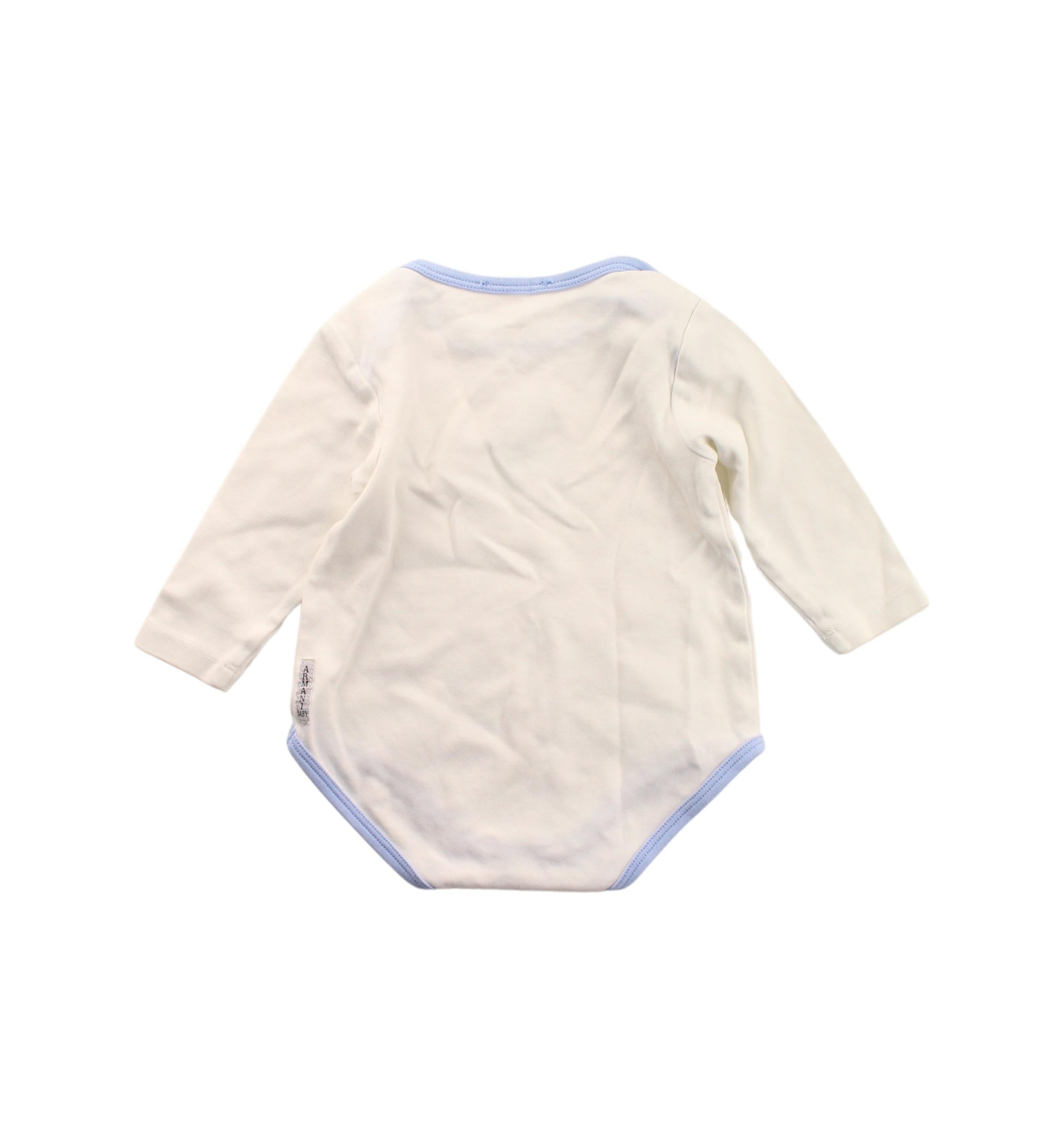 Armani Long Sleeve Bodysuit for Babies 3-6 Months | Soft Cotton Infant Bodysuit for Comfort & Style | Perfect for Everyday Wear, Photo Shoots & Special Occasions