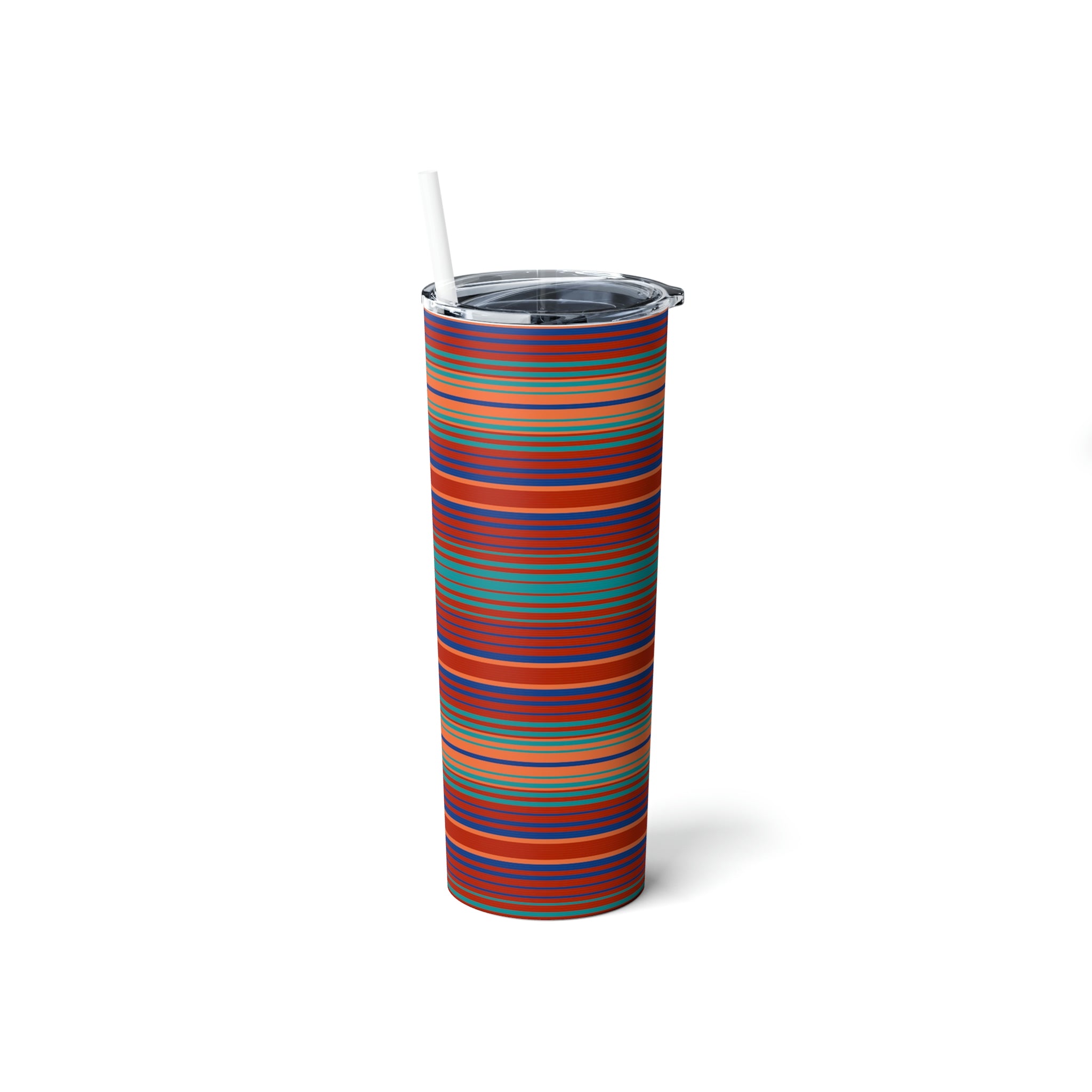 20oz Skinny Steel Tumbler with Straw - Insulated Travel Mug, Leak-Proof Stainless Steel Water Bottle for Coffee, Tea & Cold Drinks - Perfect Gift for Travel, Office & Outdoor Activities