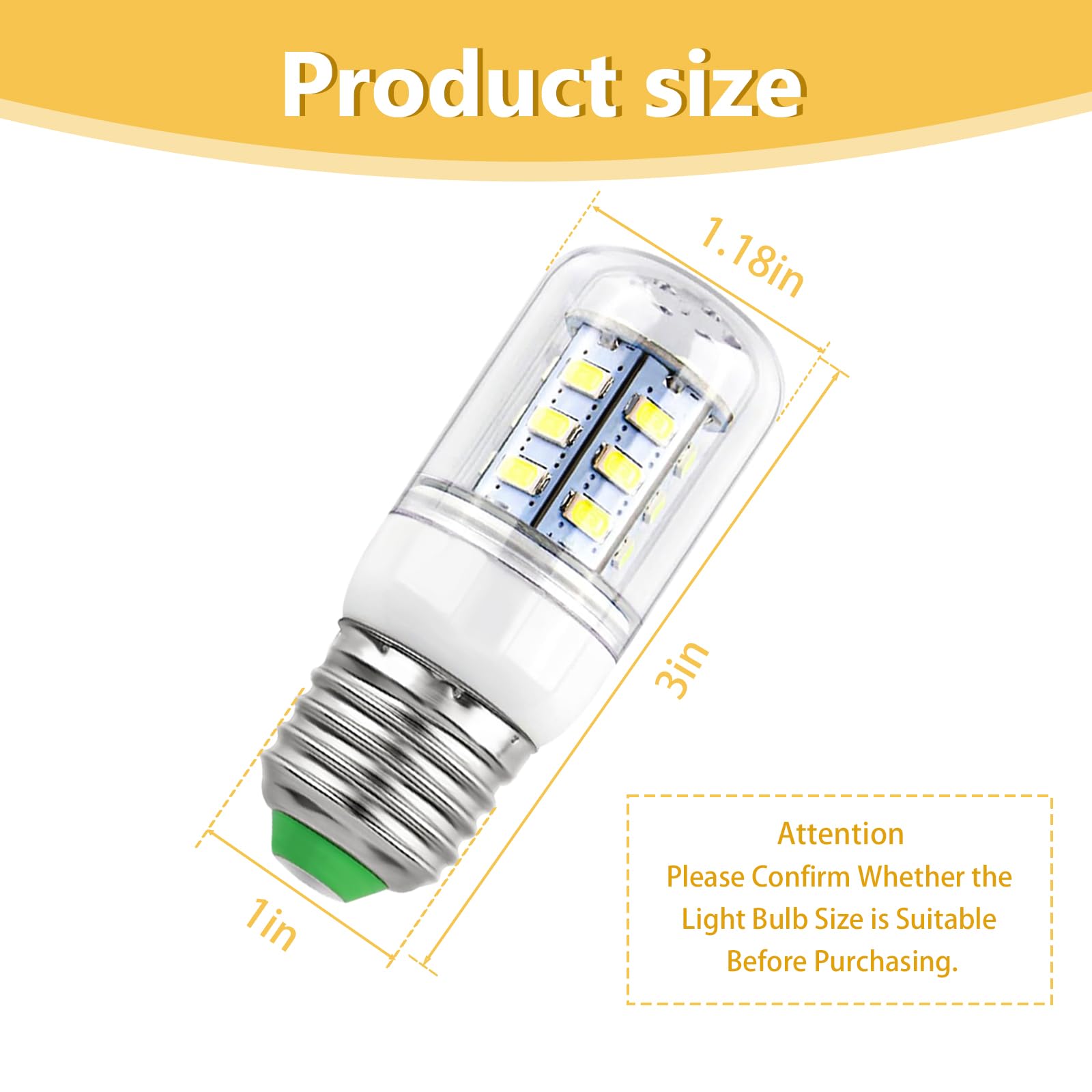 Electrolux Kenmore Frigidaire Refrigerator Light Bulb Replacement - 3.5W D34L Kei Bulb (2 Pack) 110V-130V AC - Compatible with PS12364857 & AP6278388 - Perfect for Kitchen Appliances and Home Refrigeration
