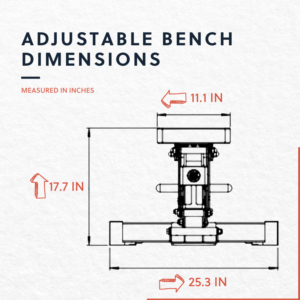 Adjustable Weight Bench for Home Gym - Heavy Duty Workout Bench for Strength Training, Full Body Exercises & Weightlifting - Perfect for Home, Garage & Commercial Gyms
