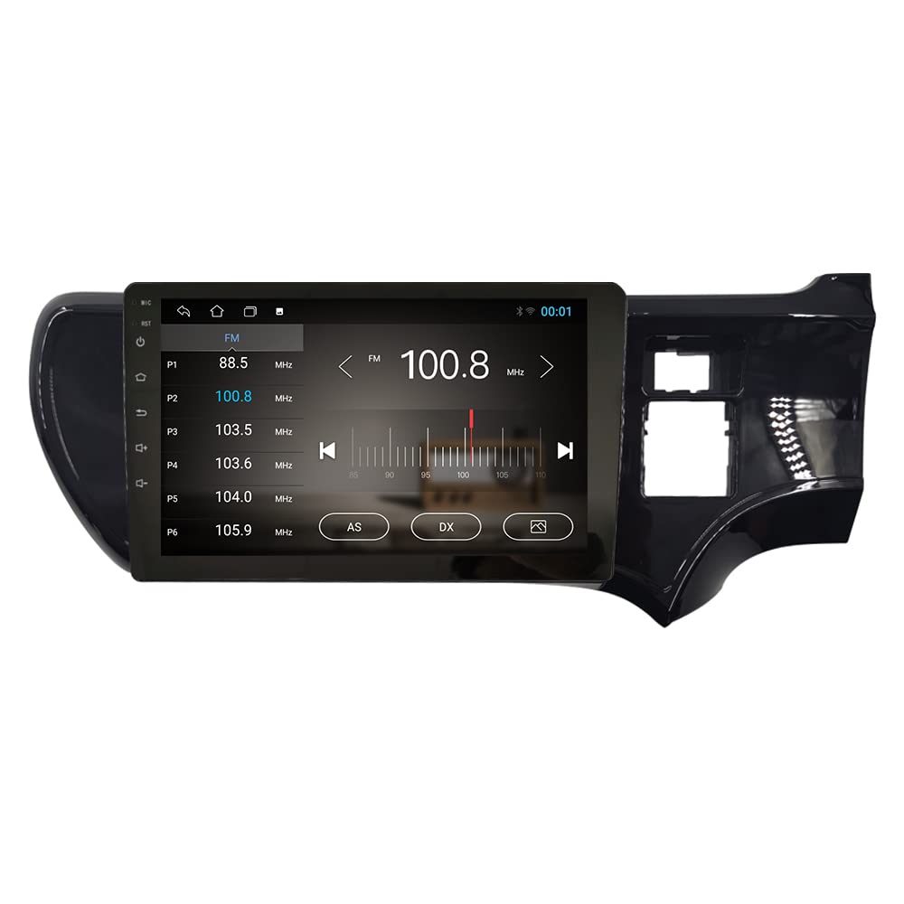 Android 10 Car Stereo with GPS Navigation - 2.5D Touch Screen Multimedia Player for TOYOTA Aqua 2012-2014 (RHD, UV Black) | Bluetooth, FM Radio, Hands-Free Calling | Perfect for Road Trips & Daily Commute