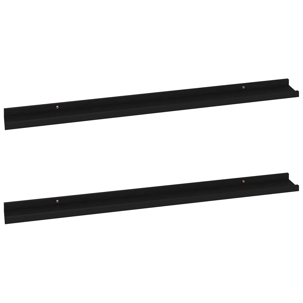 2 Pack Black Wall Shelves 39.4