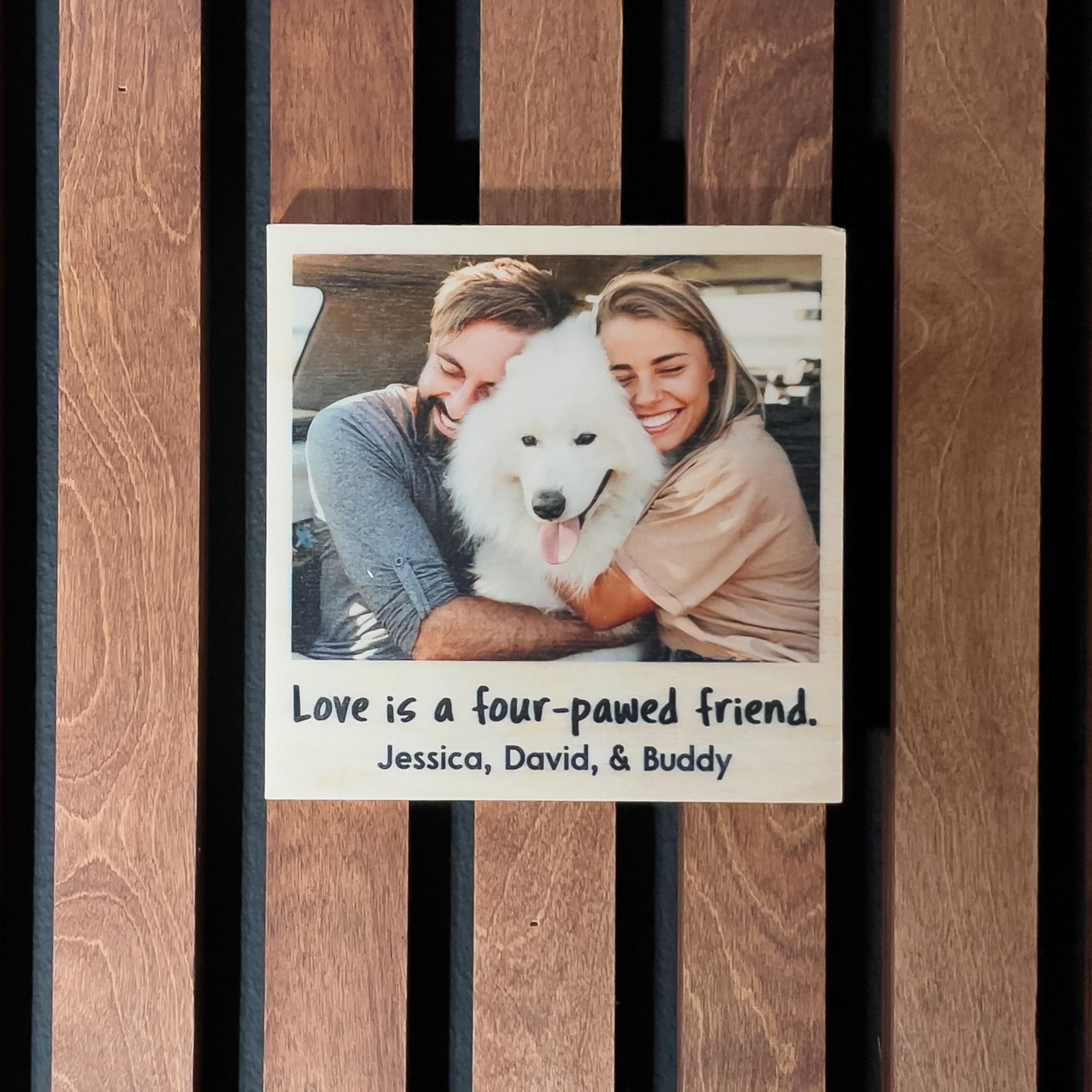Personalized Photo Plaque for Couples - Customize with Your Own Picture - 3 Size Options - Romantic Gift for Boyfriend or Girlfriend - Perfect for Anniversaries, Weddings & Valentine's Day