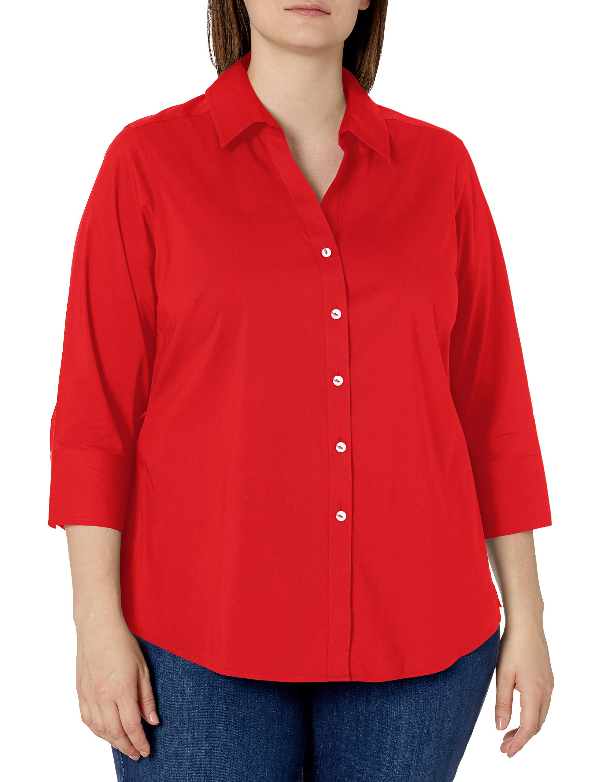 Foxcroft Women's Mary Non-Iron Stretch Blouse - Wrinkle-Free Comfortable Office Shirt for Professional Women | Perfect for Business Casual, Workwear & Formal Occasions