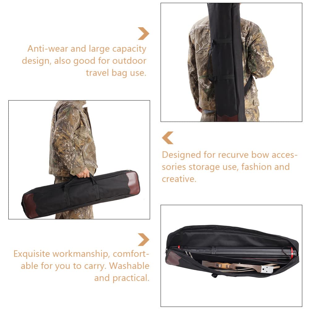 Premium Recurve Bow Case Backpack - Durable Oxford Cloth Bow Bag for Archery Accessories Storage | Perfect for Outdoor Hunting, Target Practice & Competition Archery Gear Organization