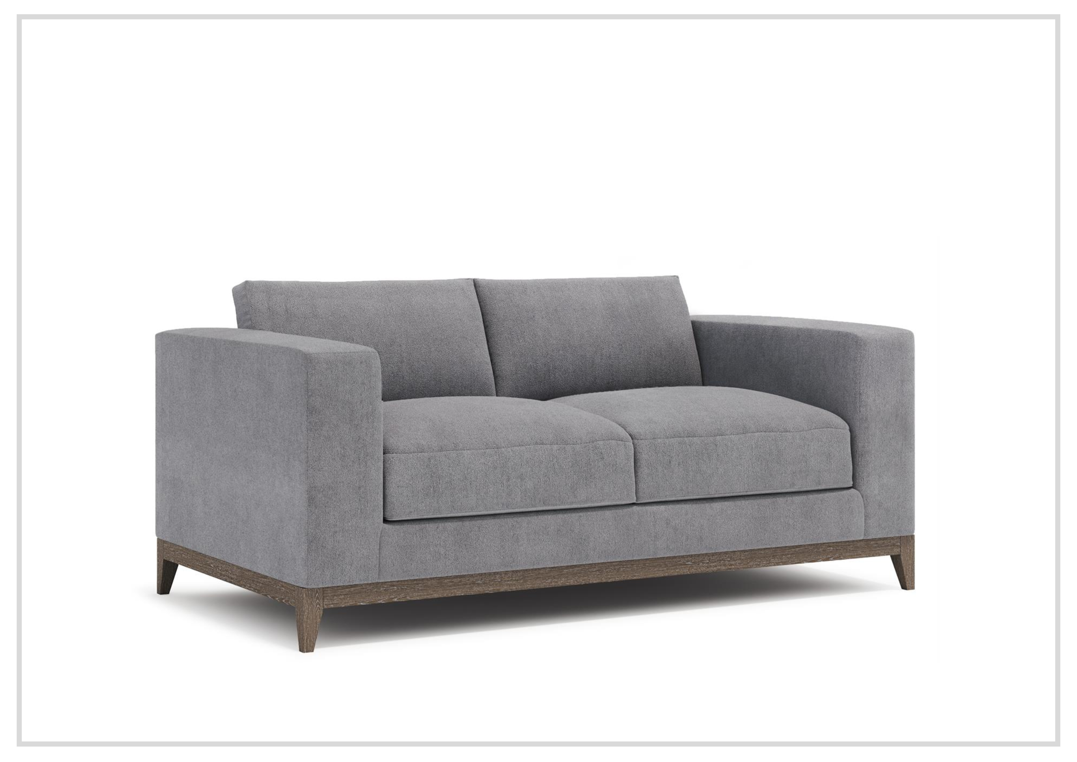 Bernhardt Noel Fabric Loveseat with Track Arms - Comfortable Small Sofa for Living Room, Bedroom & Office | Perfect for Couples, Small Spaces & Cozy Seating