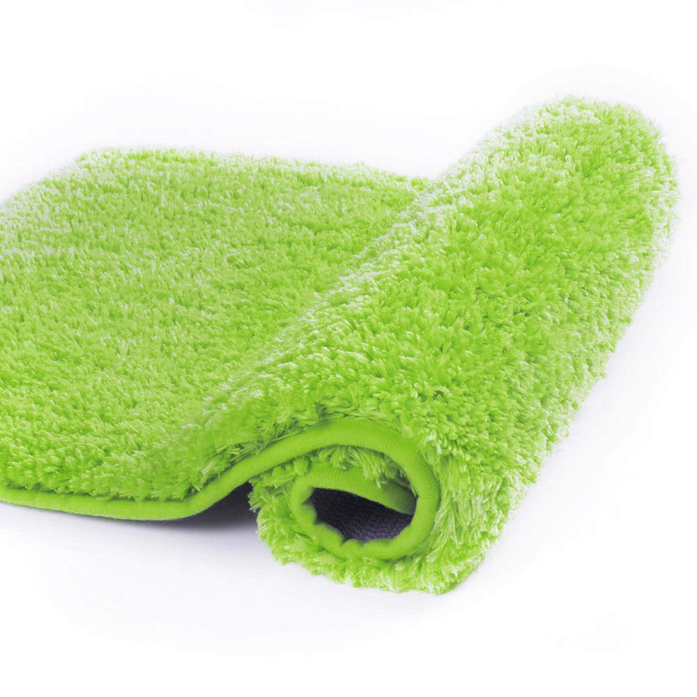 Non-Slip Bathroom Rug - Super Absorbent Microfiber Shaggy Bath Mat (16