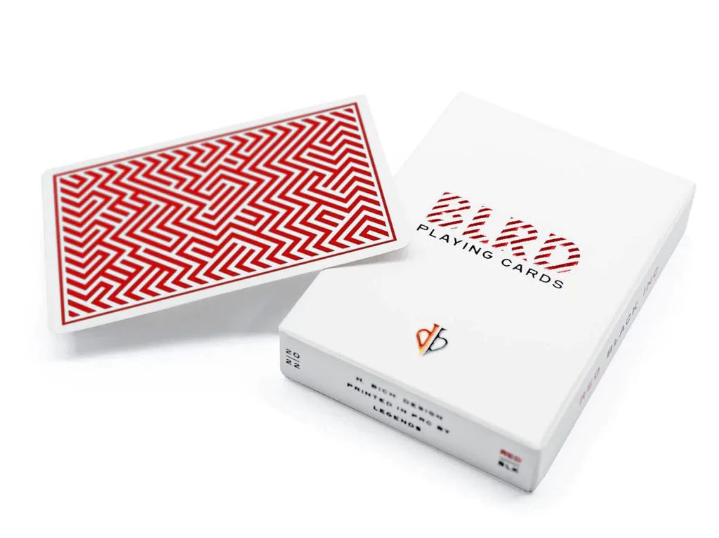 David Blaine BLRD Red Playing Cards - Premium Magic Trick & Cardistry Deck for Performers & Collectors - Perfect for Close-up Magic, Card Games, and Gifts