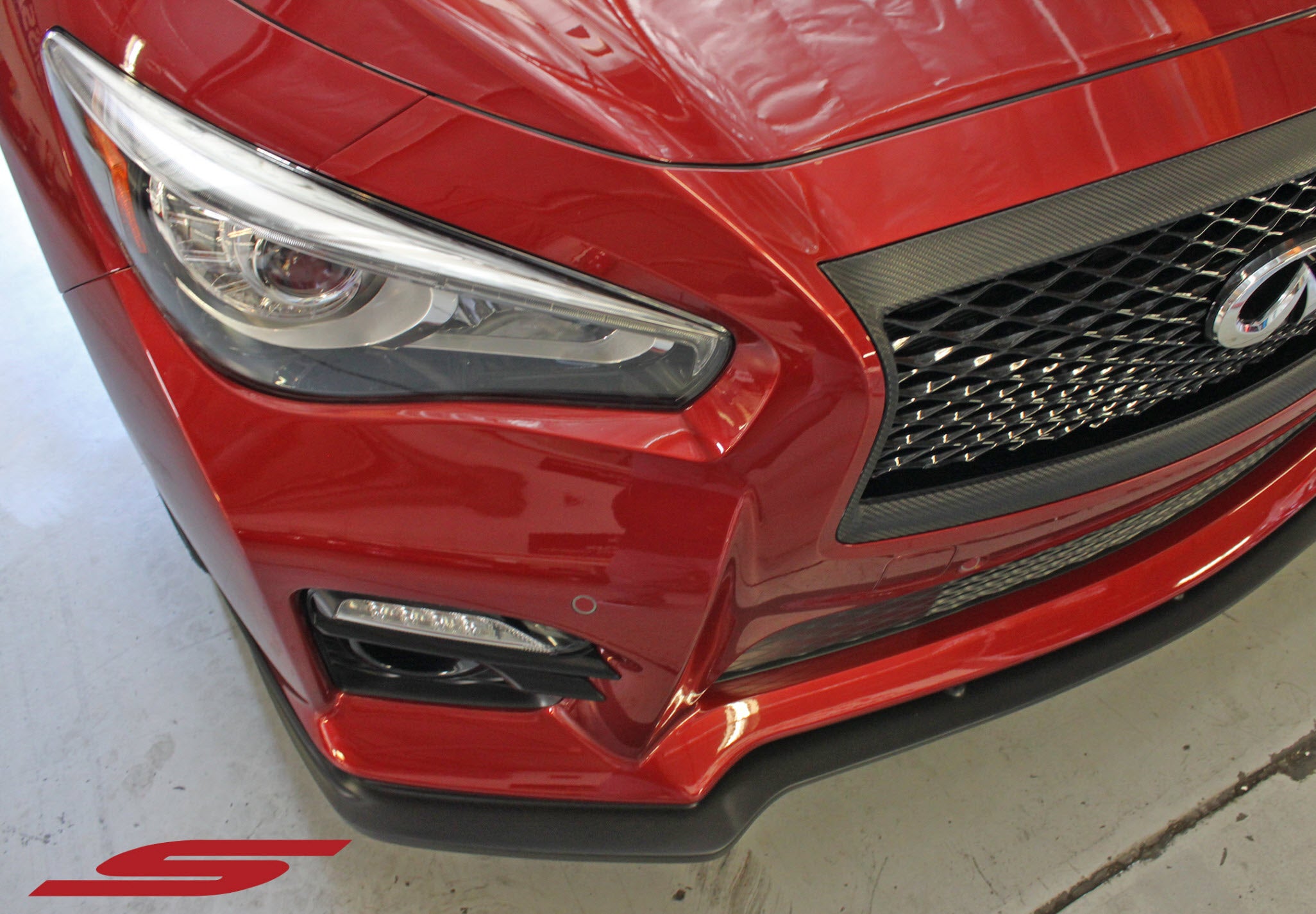 2014-2017 Infiniti Q50 Sport Front Bumper Splitter Lip Spoiler - KB11225 - Enhance Style & Aerodynamics for Sporty Driving
