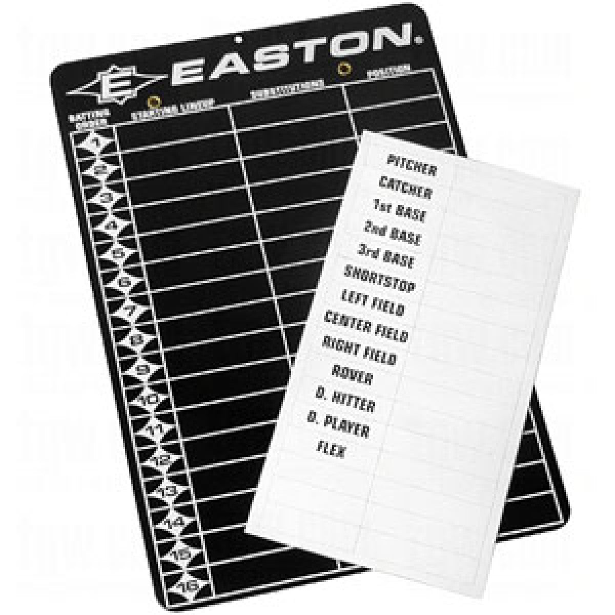 Easton Magnetic Line Up Board A162952 - Baseball Batting Practice Tool for Hitting Drills & Training | Perfect for Coaches & Players at Home or Field