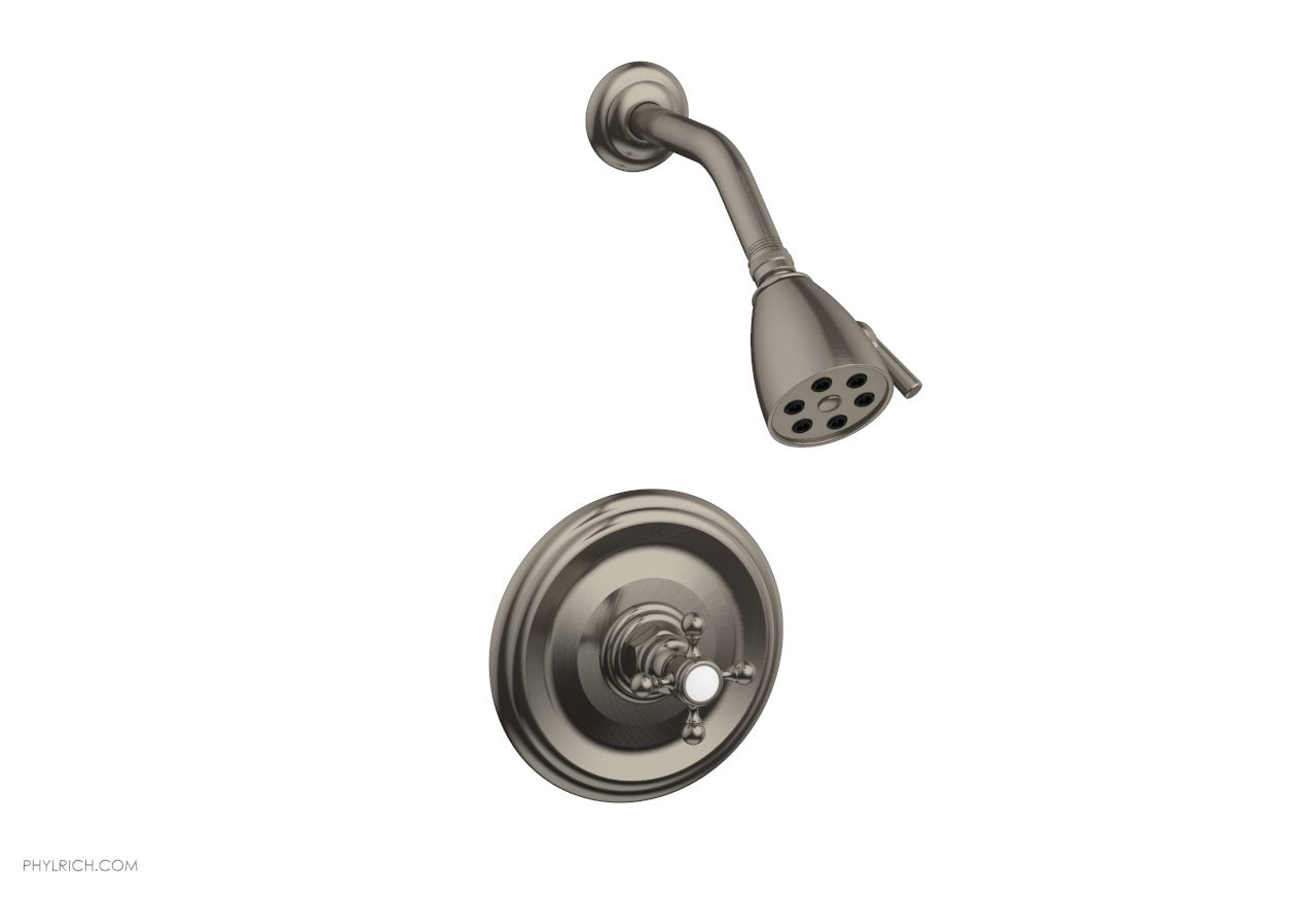 HEX TRADITIONAL Pressure Balance Shower Set 500 21 - Chrome Finish Bathroom Faucet for Modern & Classic Home Decor, Perfect for Spa-Like Shower Experience