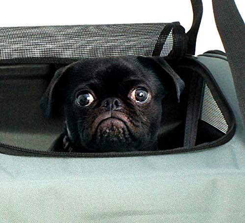 VViViD Pet Car Travel Accessories - Dog Booster Seat & Travel Carrier Bag for Small to Medium Dogs - Perfect for Road Trips & Vet Visits