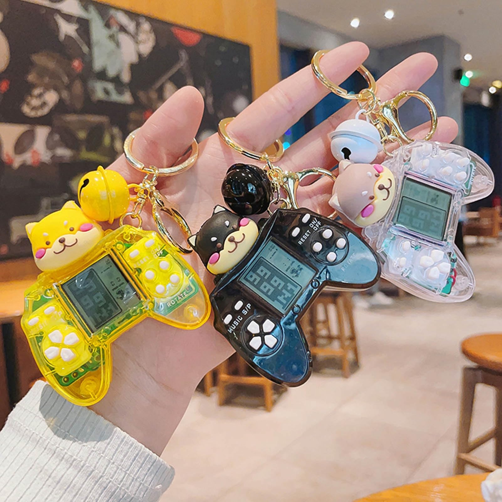 Retro Playable Mini Game Keychain - Classic Video Game Console Keychain for Gifts, Party Favors, Easter Treat Bags & Gift Baskets - Perfect for Gamers, Collectors & Nostalgic Decor