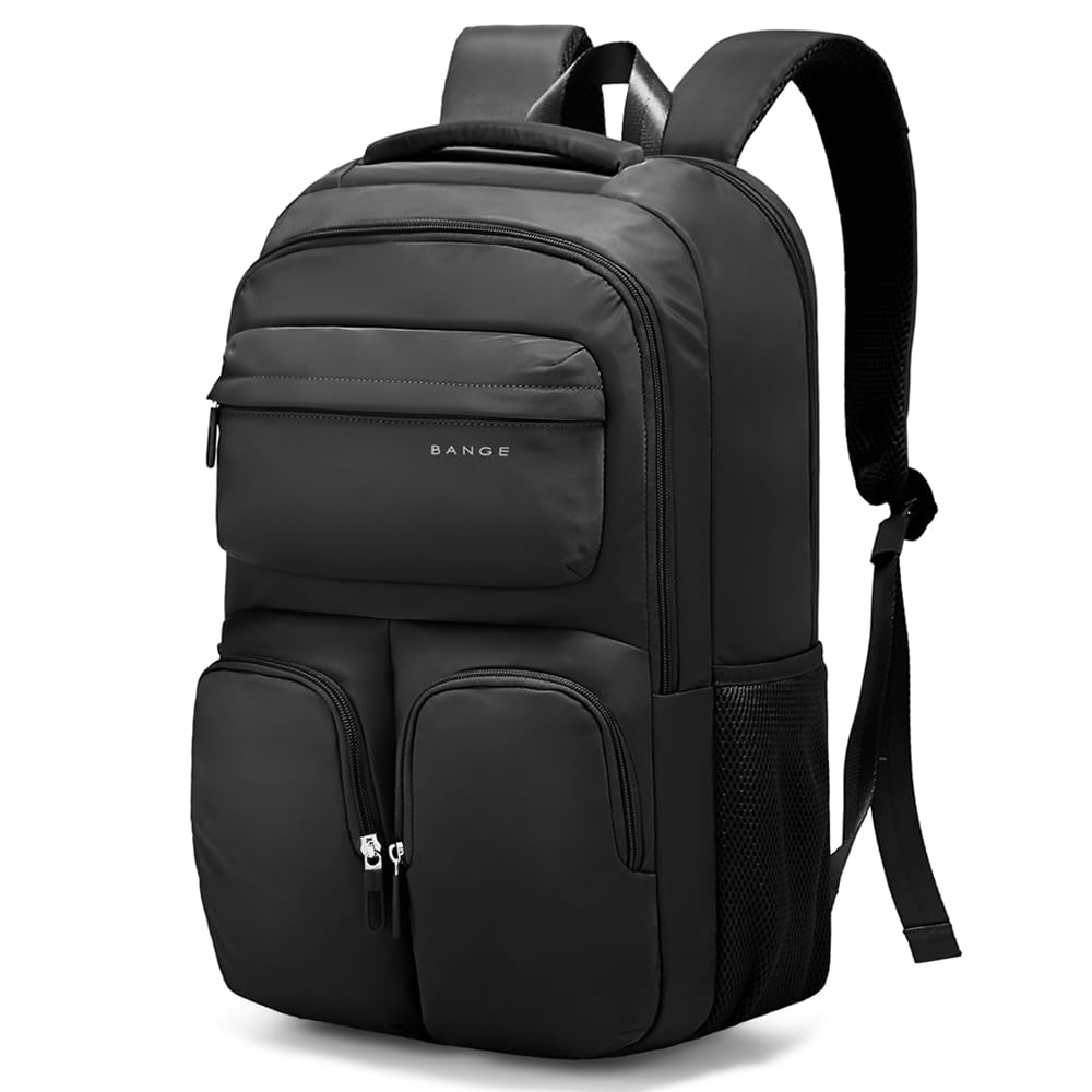 FUTURE AESTHETICS Unisex Waterproof Travel Backpack - Durable College Hiking Business Carry On Backpack for Women & Men (Black) - Perfect for Commuting, Outdoor Adventures & Work Travel